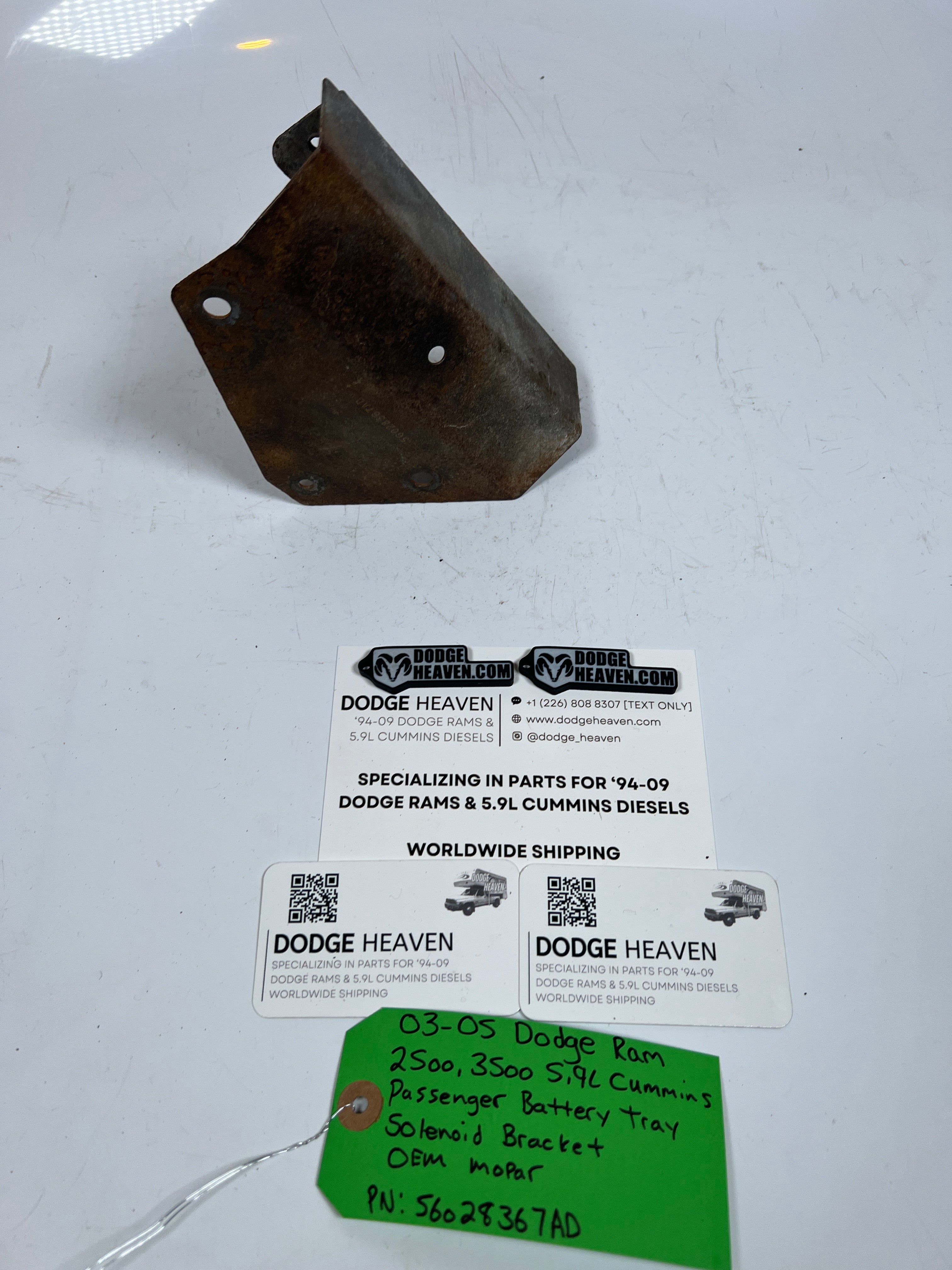 2003-2005 Dodge Ram 5.9L Cummins RH Battery Tray Solenoid Bracket