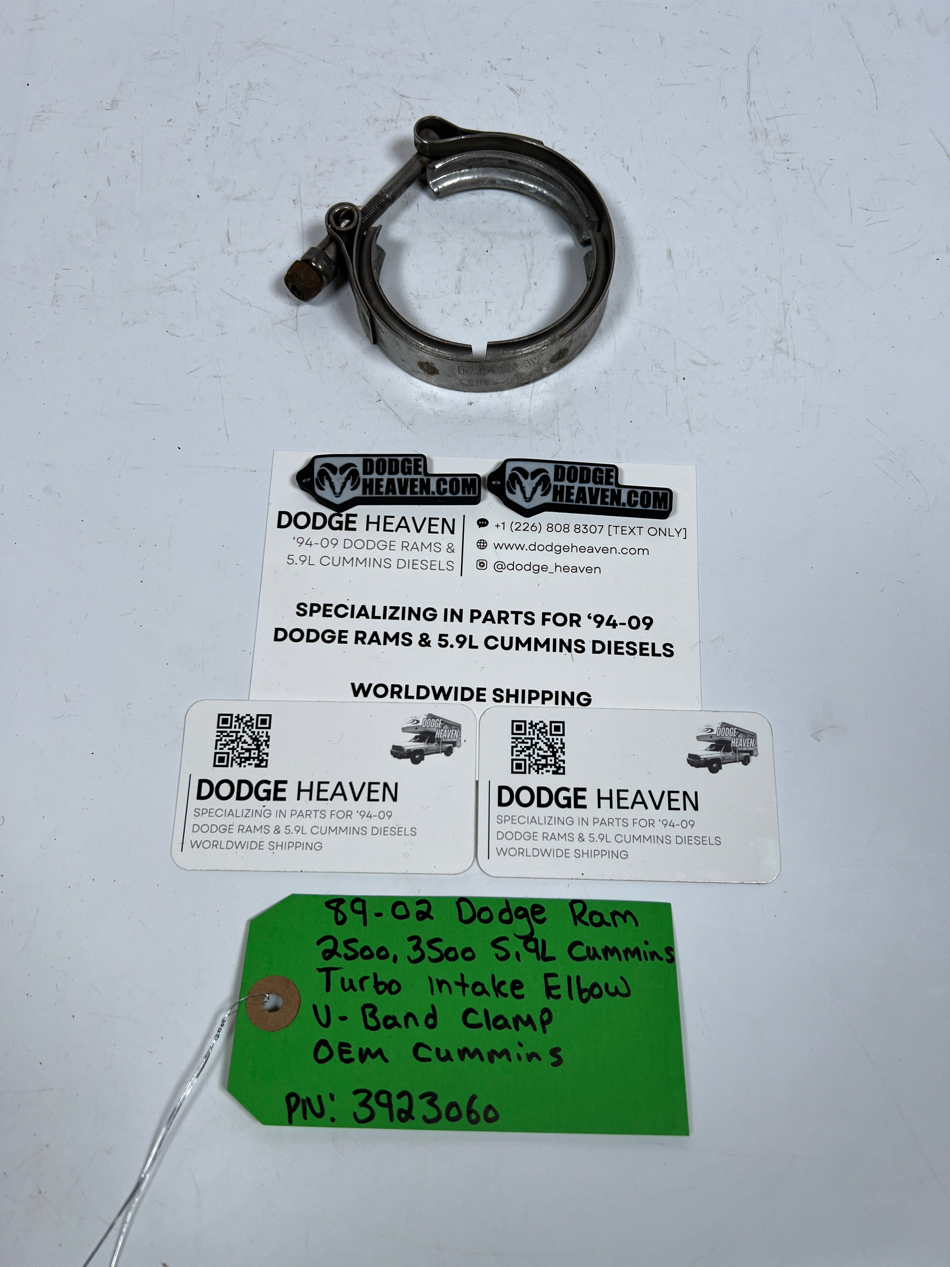 1989-2002 Dodge Ram 5.9L Cummins Turbo Intake Elbow V-Band Clamp