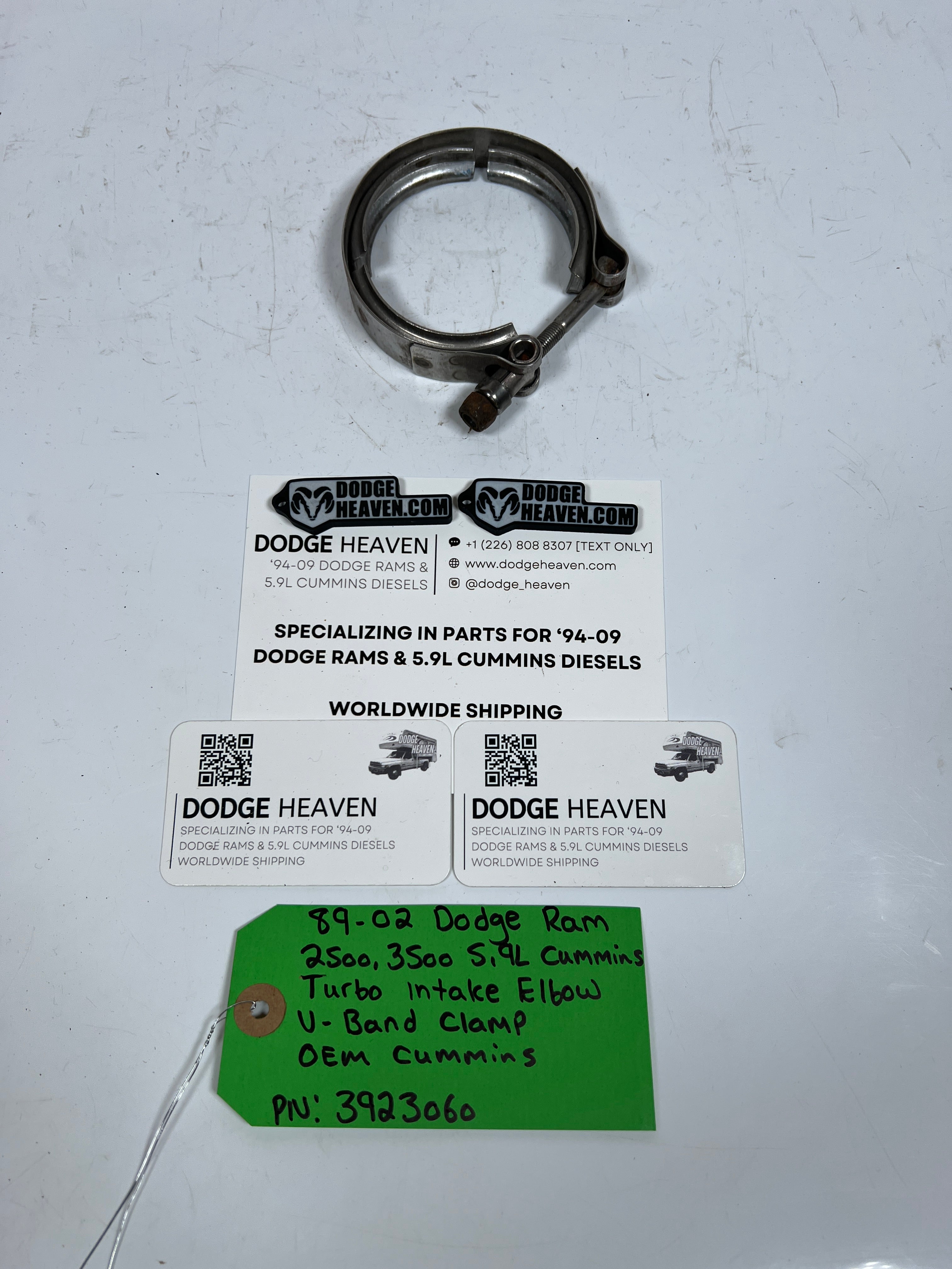 1989-2002 Dodge Ram 5.9L Cummins Turbo Intake Elbow V-Band Clamp