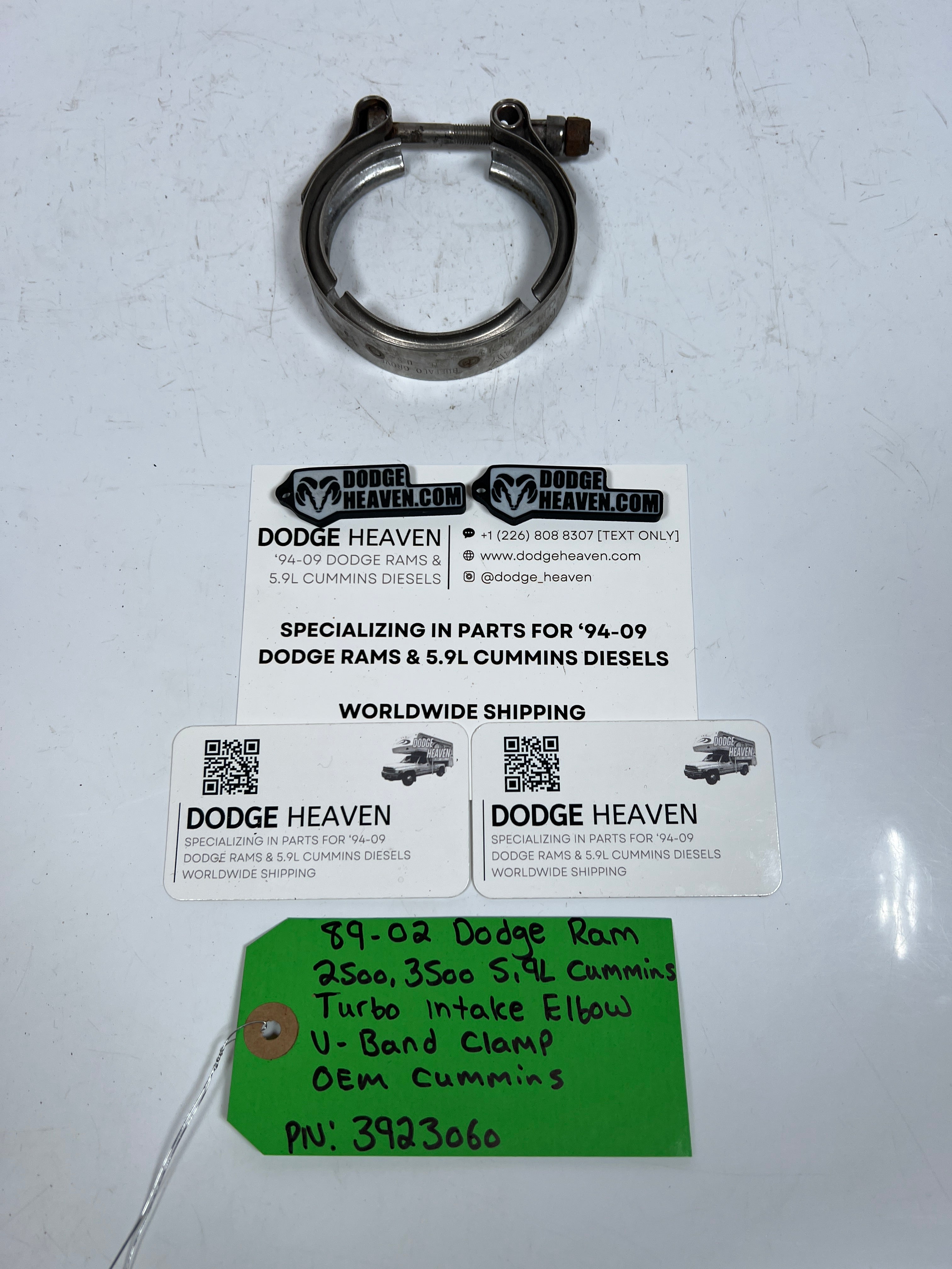 1989-2002 Dodge Ram 5.9L Cummins Turbo Intake Elbow V-Band Clamp