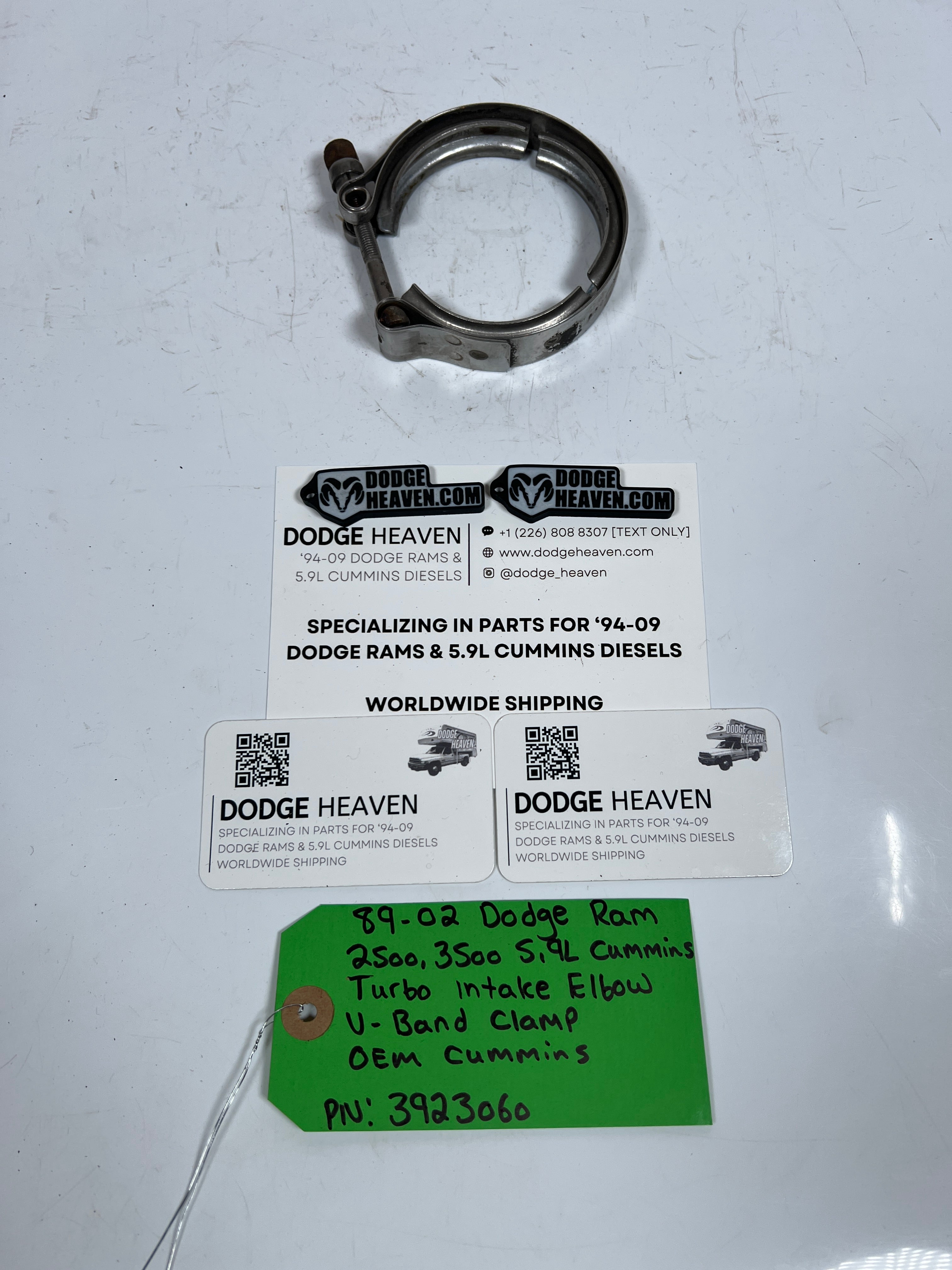 1989-2002 Dodge Ram 5.9L Cummins Turbo Intake Elbow V-Band Clamp