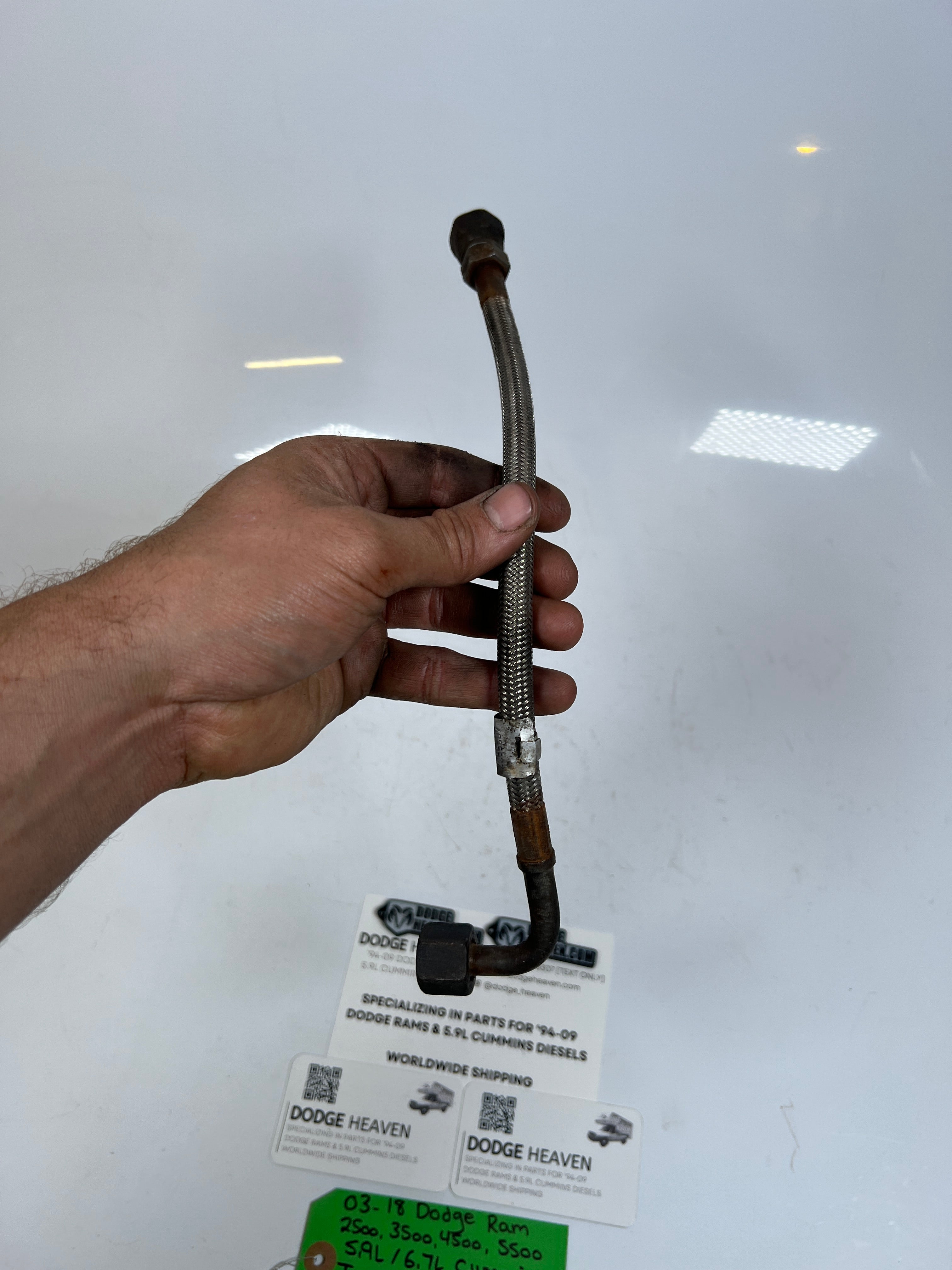 2003-2018 Dodge Ram 5.9L 6.7L Cummins Turbo Oil Feed Supply Line