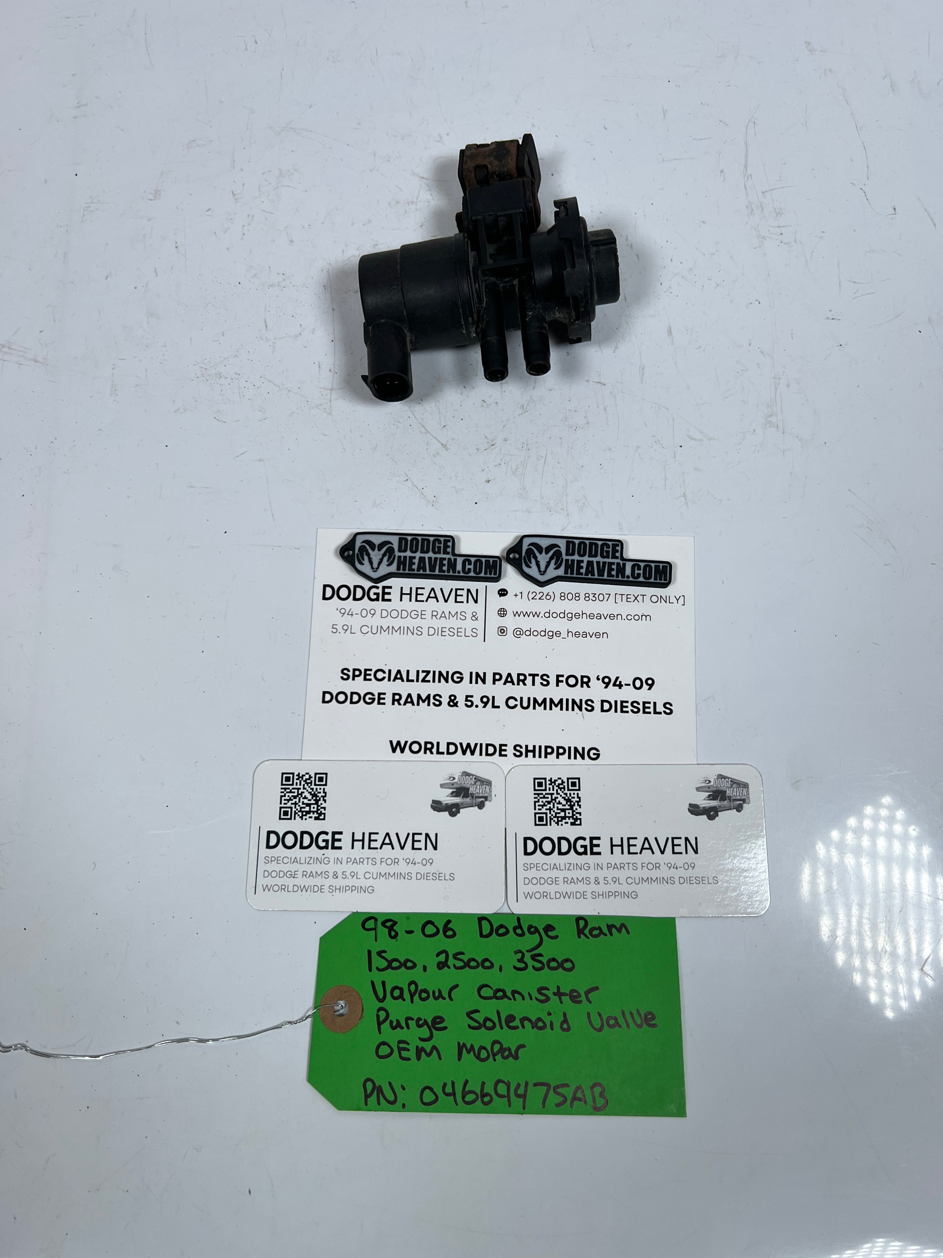 1998-2006 Dodge Ram 1500-3500 Vapor Canister Pruge Solenoid Valve