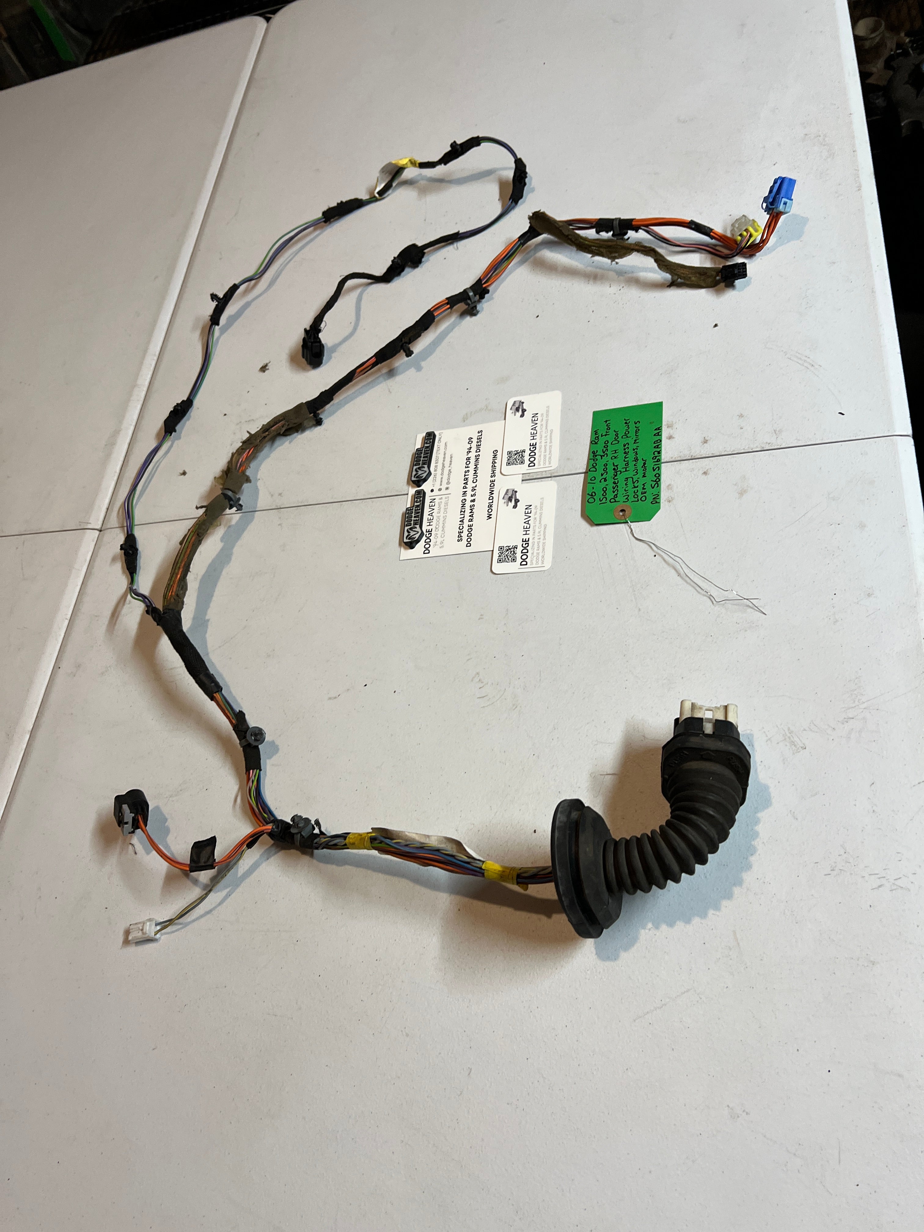 2006-2010 Dodge Ram Front Passenger Power Door Wiring Harness