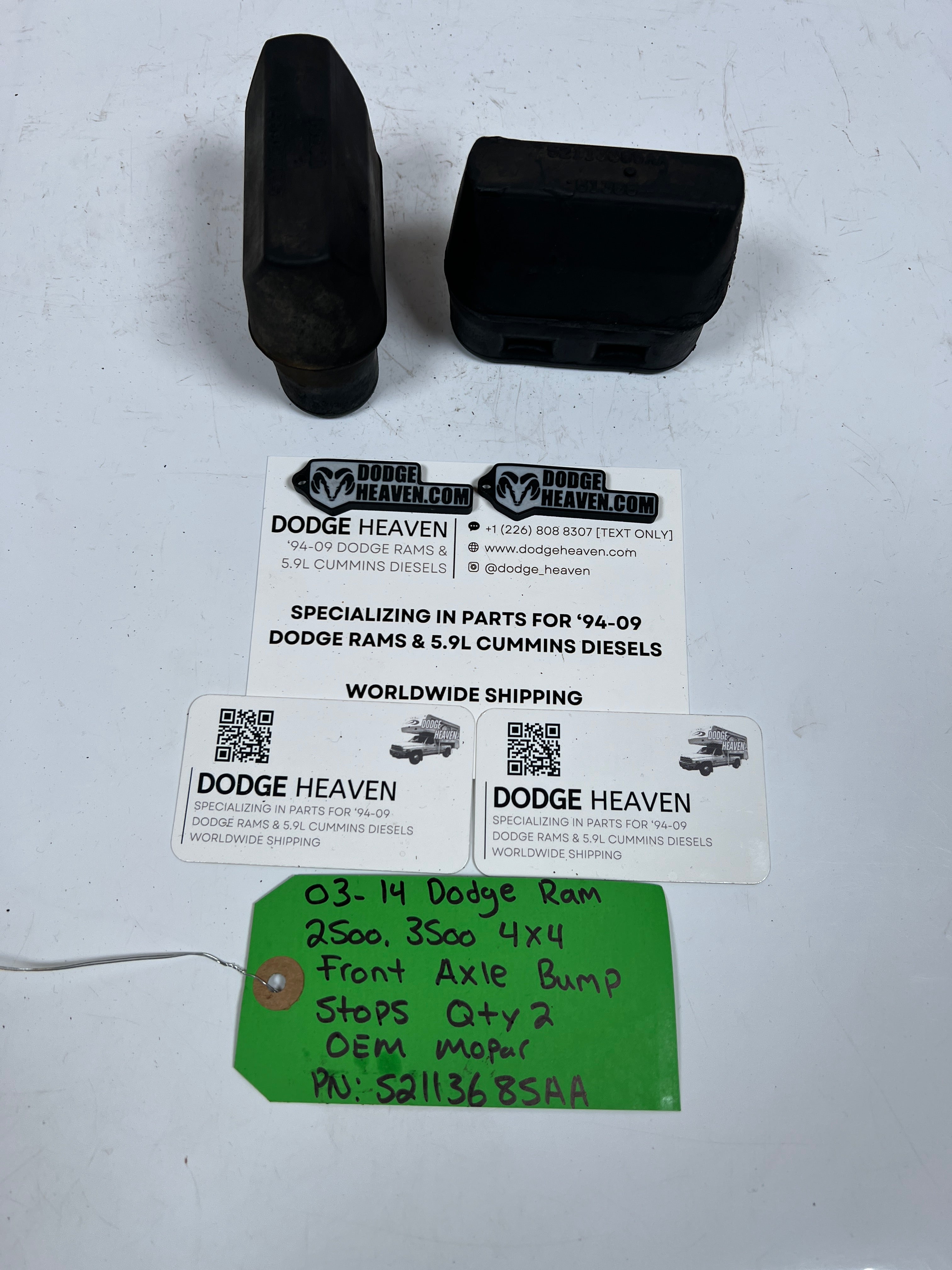2003-2014 Dodge Ram 2500 3500 4x4 Front Axle Bump Stops QTY 2
