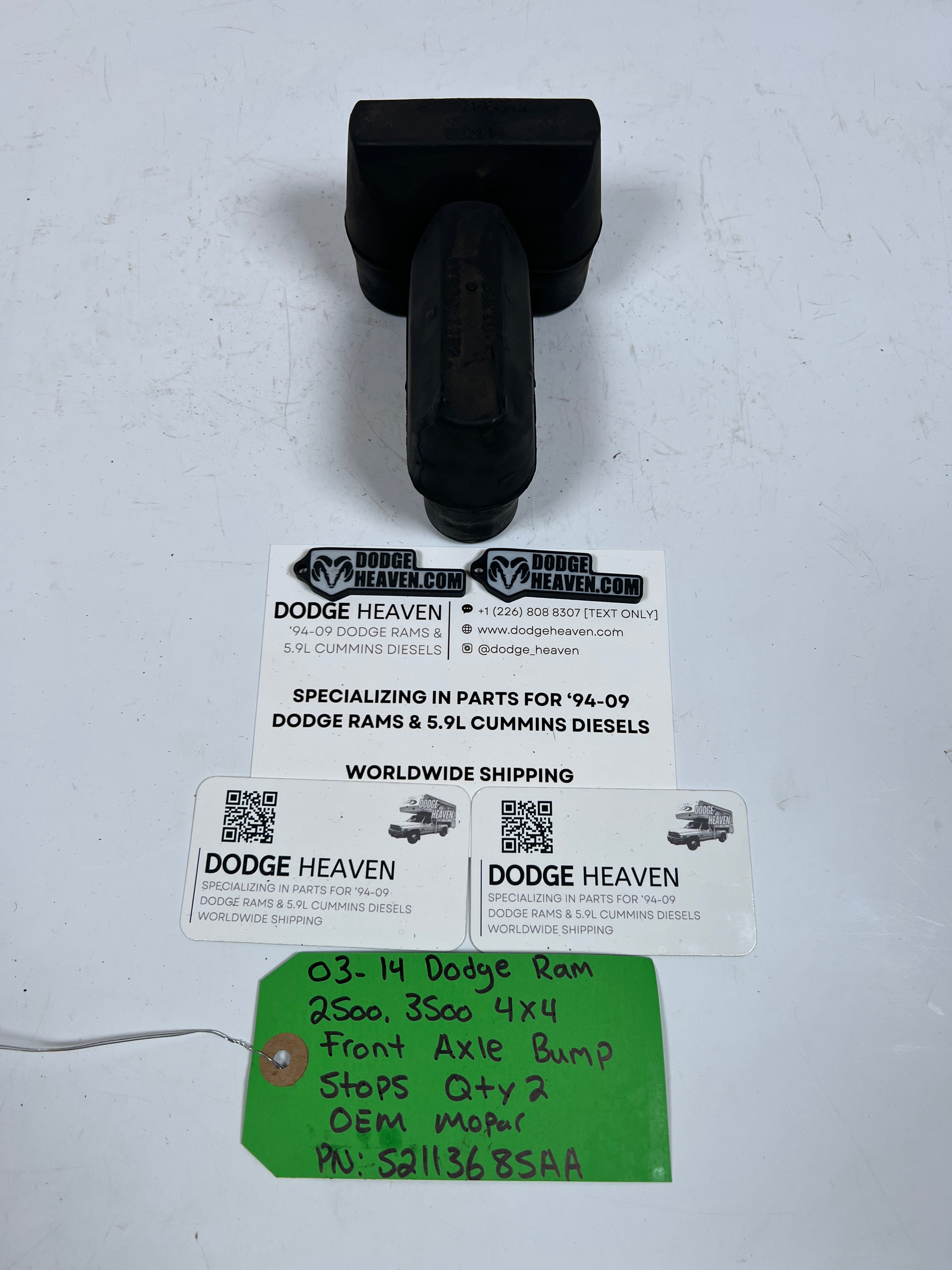 2003-2014 Dodge Ram 2500 3500 4x4 Front Axle Bump Stops QTY 2