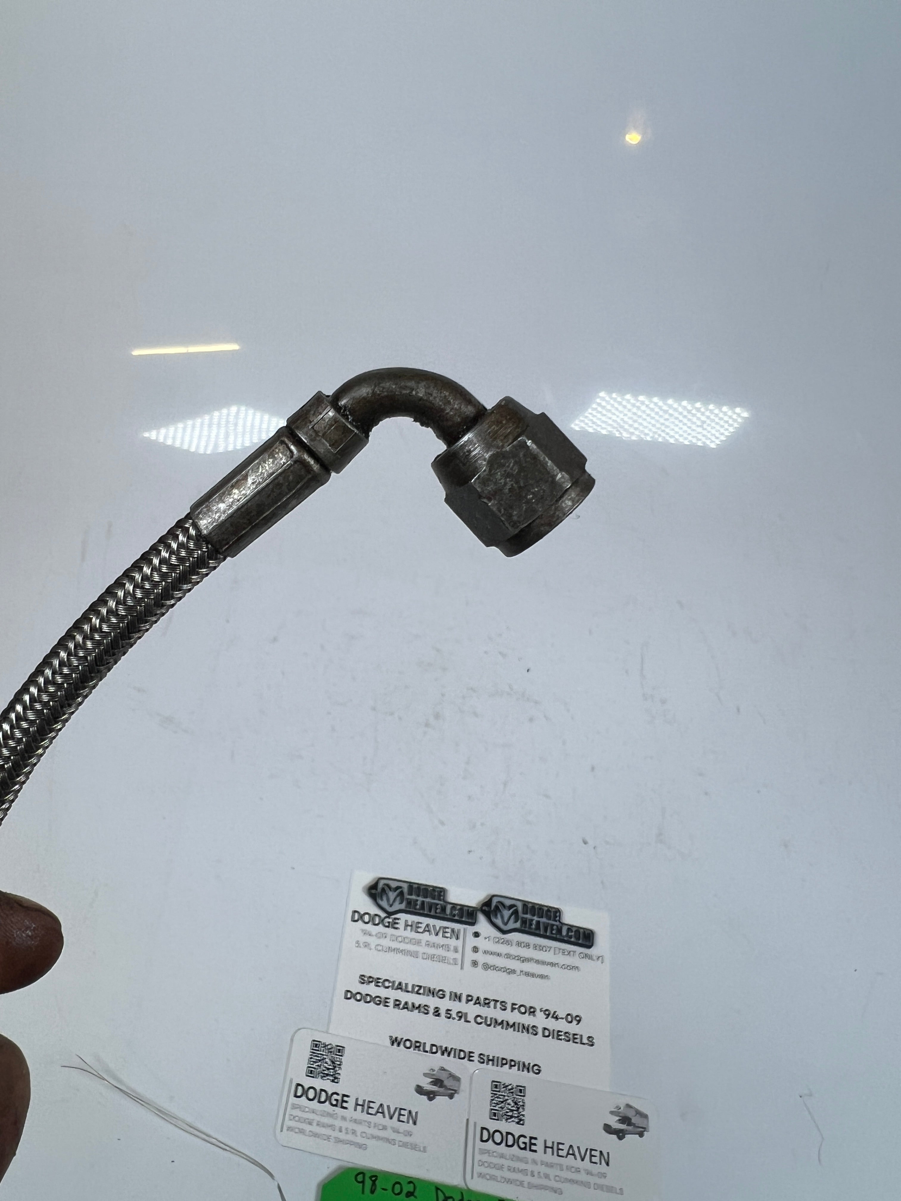 1998-2002 Dodge Ram 24 Valve 5.9L Cummins Vacuum Pump Oil Feed Line
