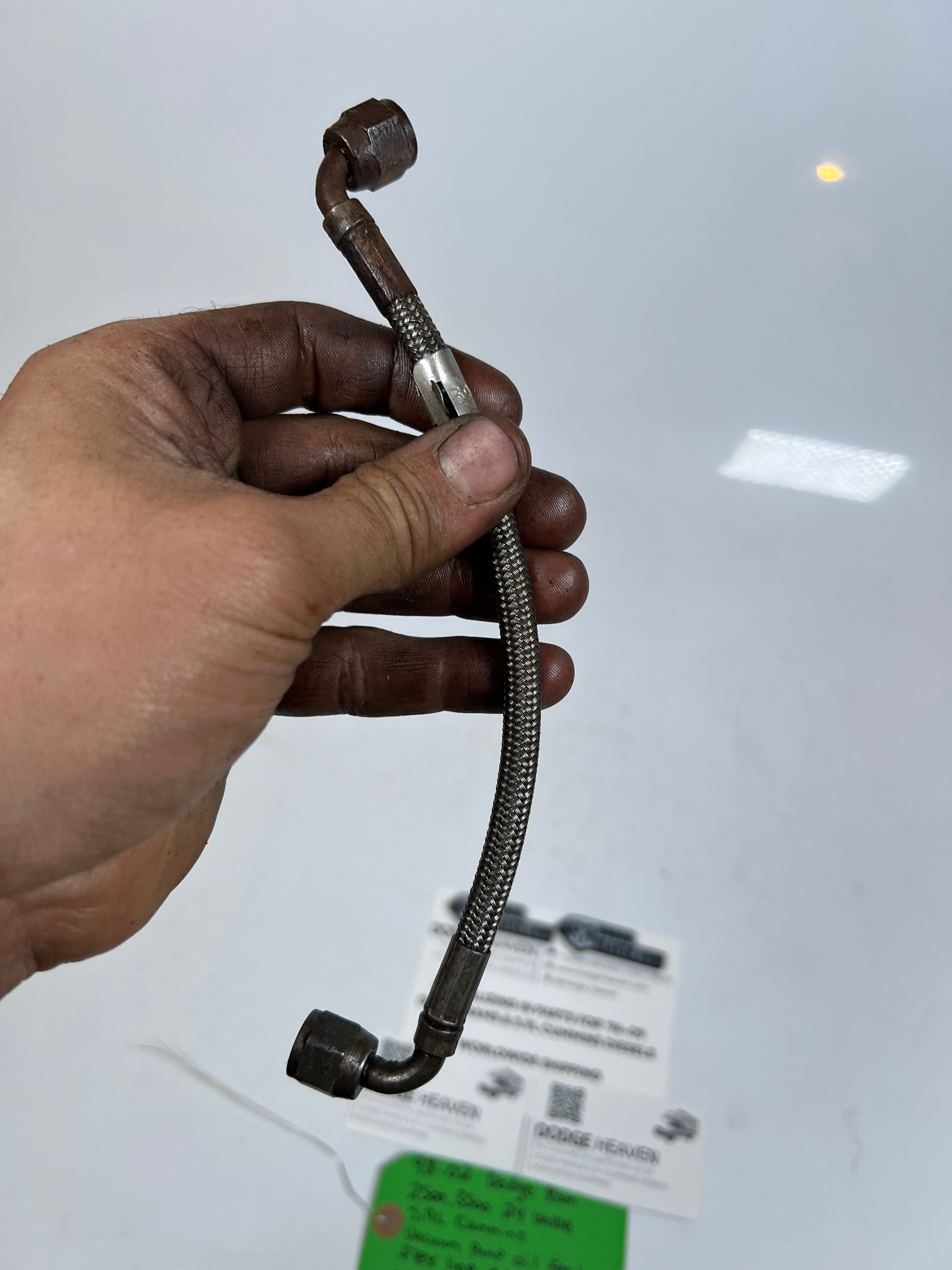 1998-2002 Dodge Ram 24 Valve 5.9L Cummins Vacuum Pump Oil Feed Line