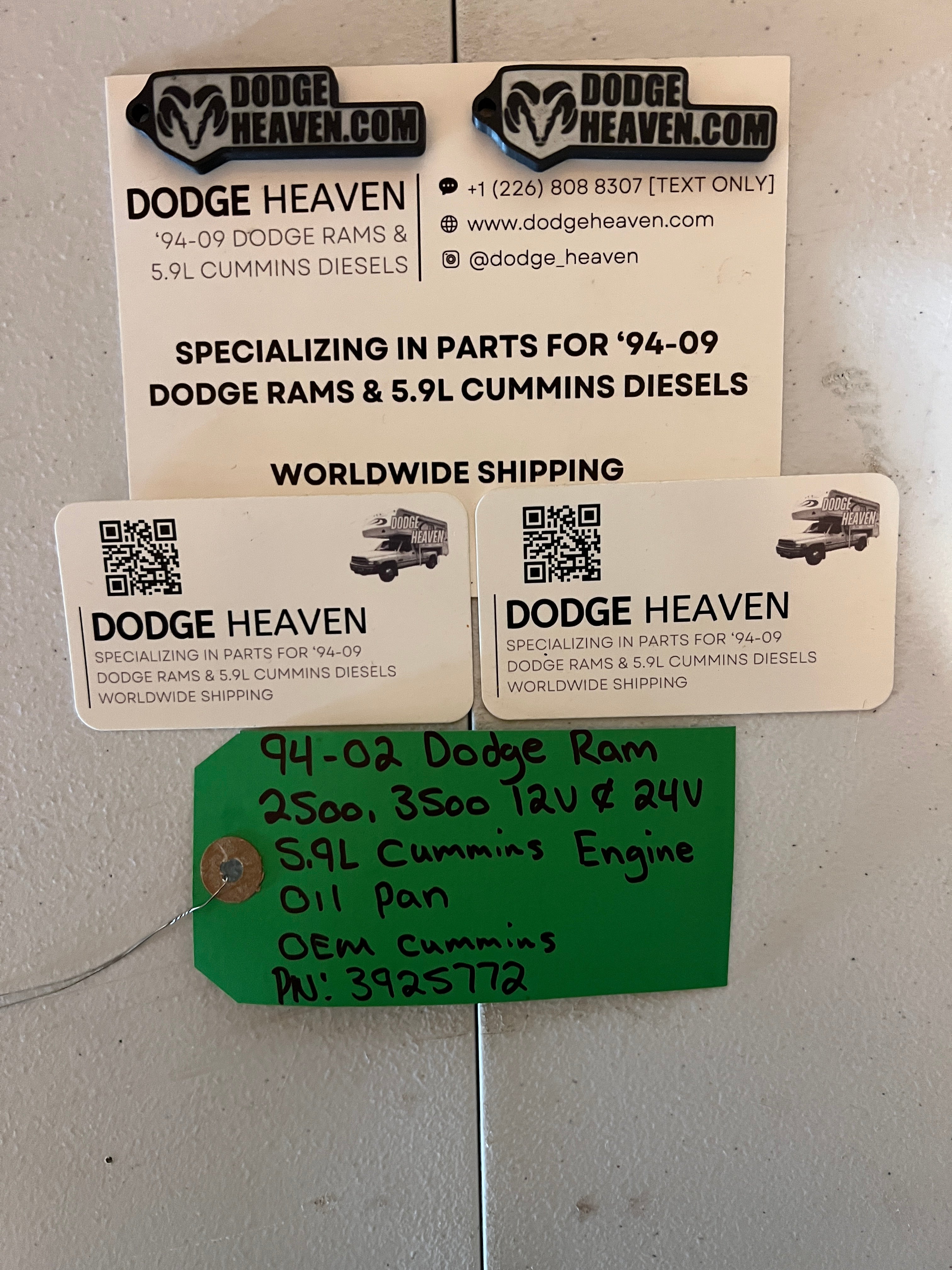 1994-2002 Dodge Ram 12 Valve & 24 Valve 5.9L Cummins Engine Oil Pan