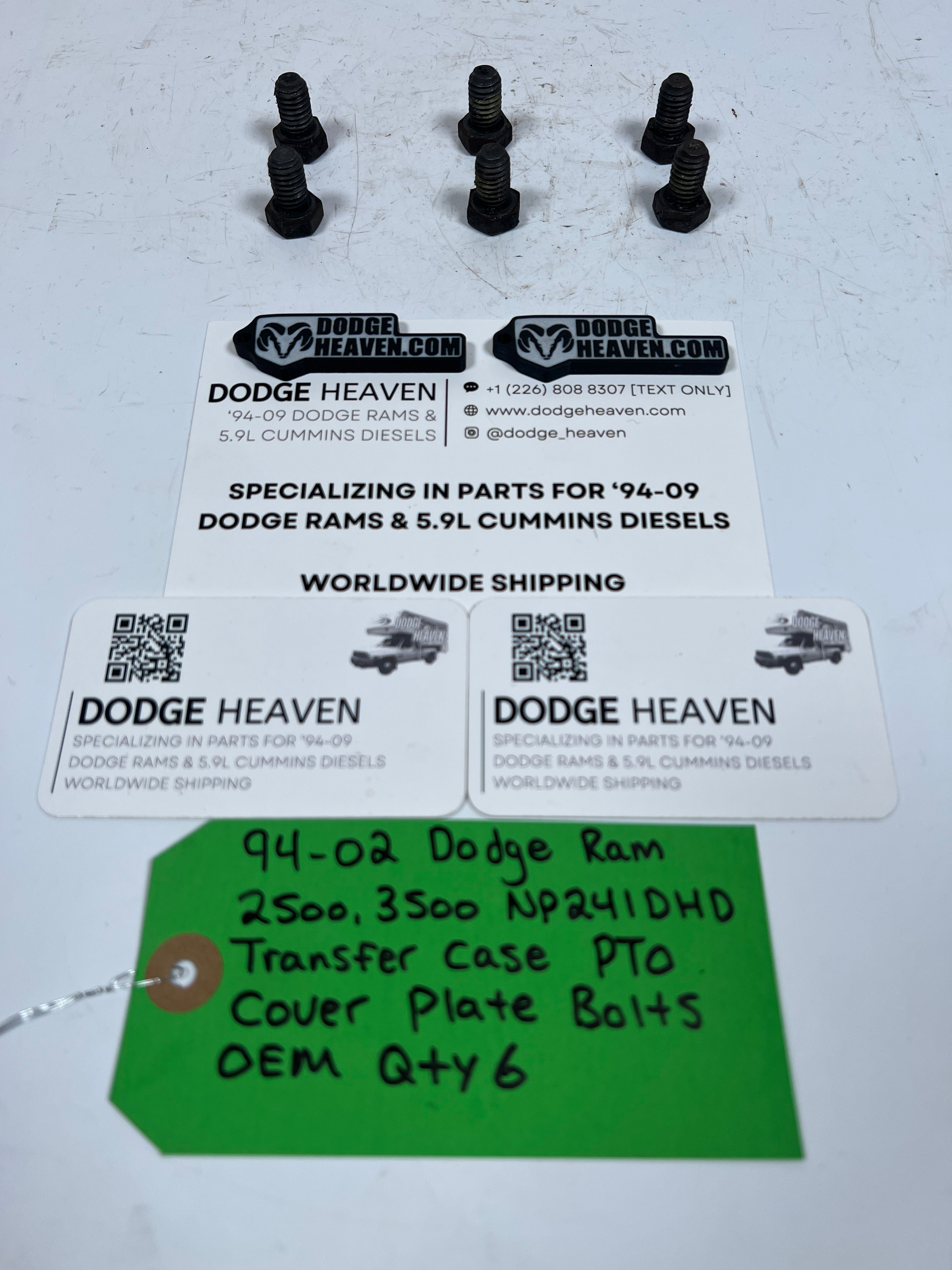 1994-2002 Dodge Ram 241DLD 241DHD Transfer Case PTO Cover Plate Bolts QTY 6