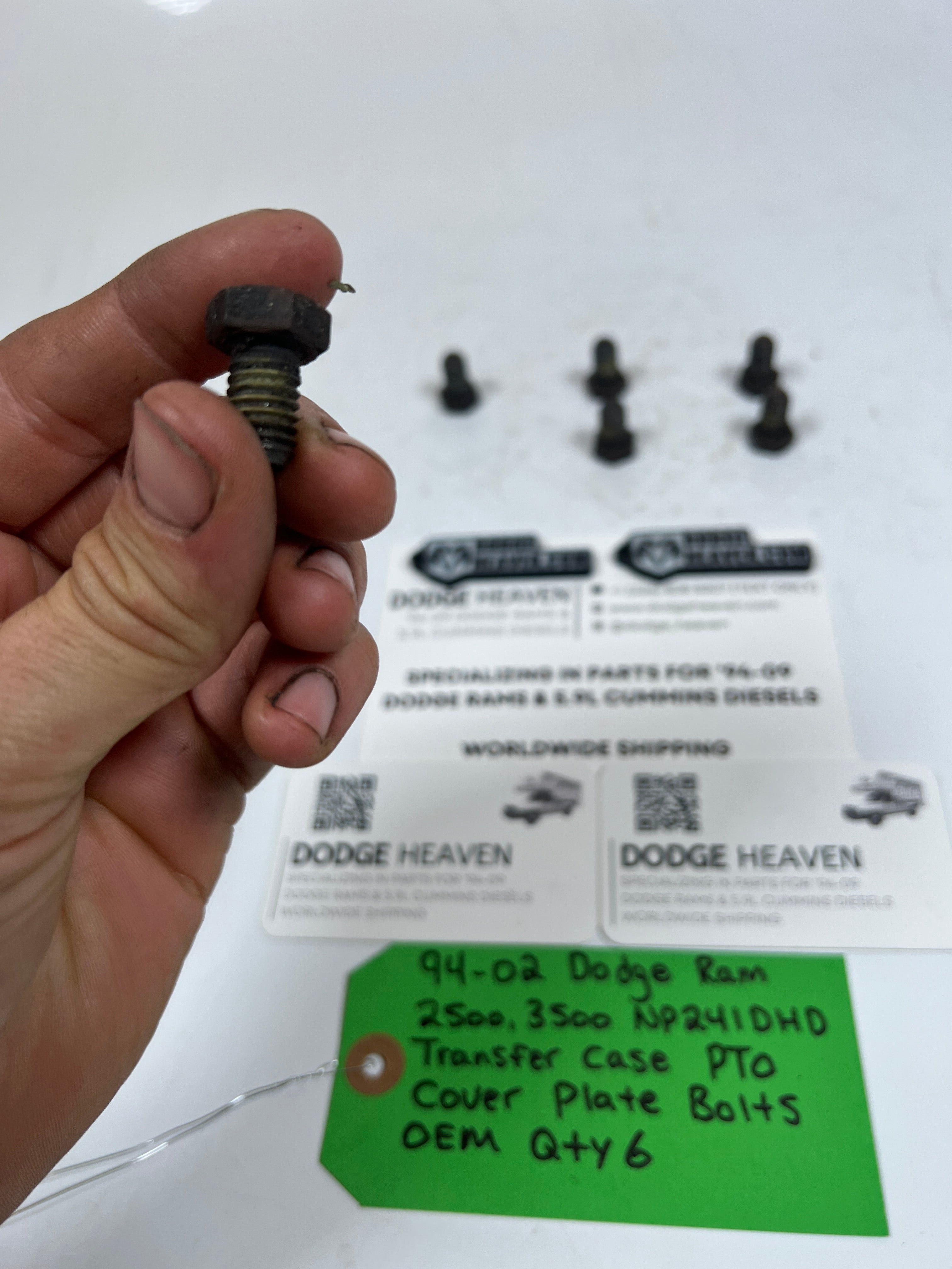 1994-2002 Dodge Ram 241DLD 241DHD Transfer Case PTO Cover Plate Bolts QTY 6