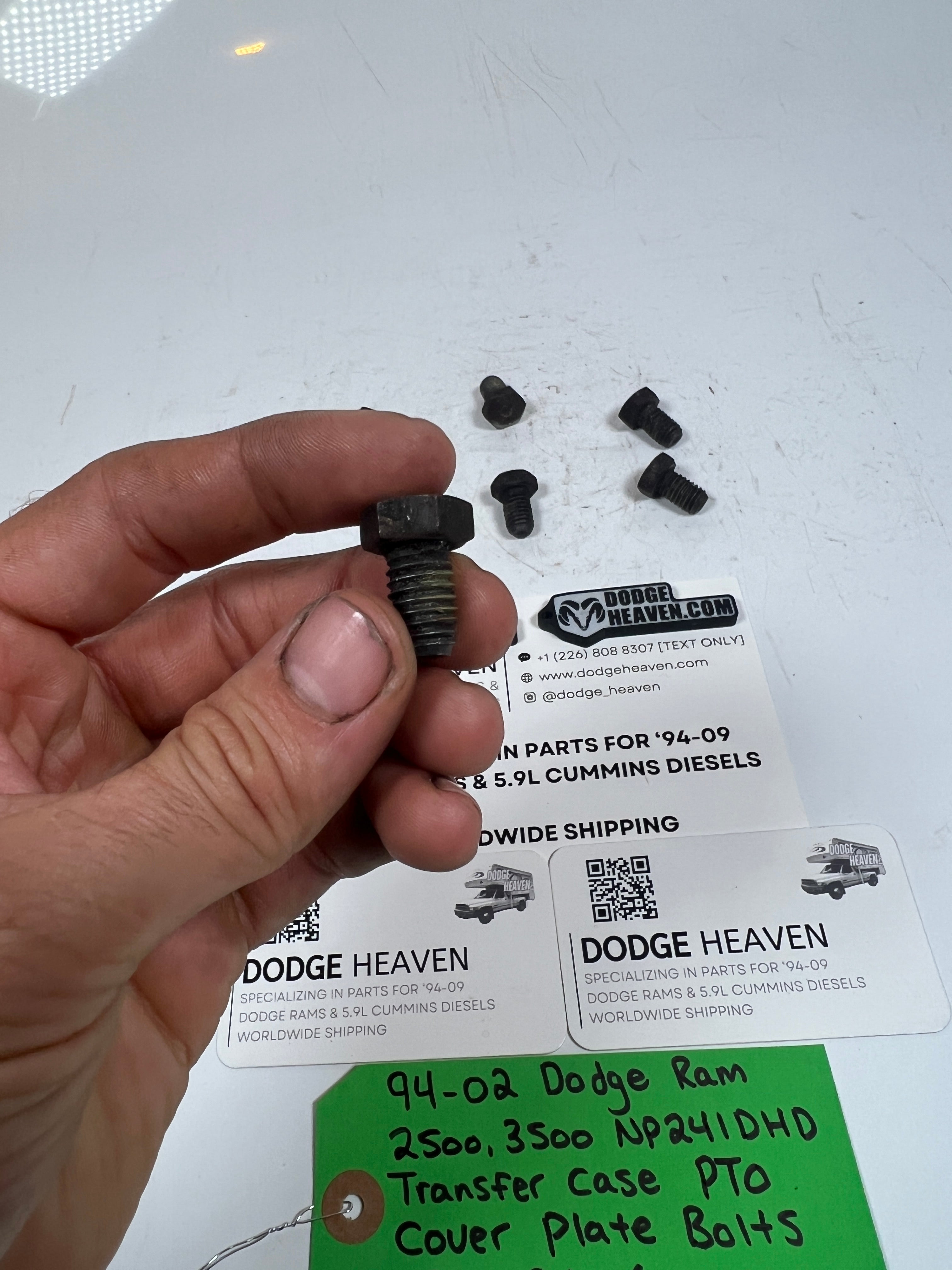 1994-2002 Dodge Ram 241DLD 241DHD Transfer Case PTO Cover Plate Bolts QTY 6