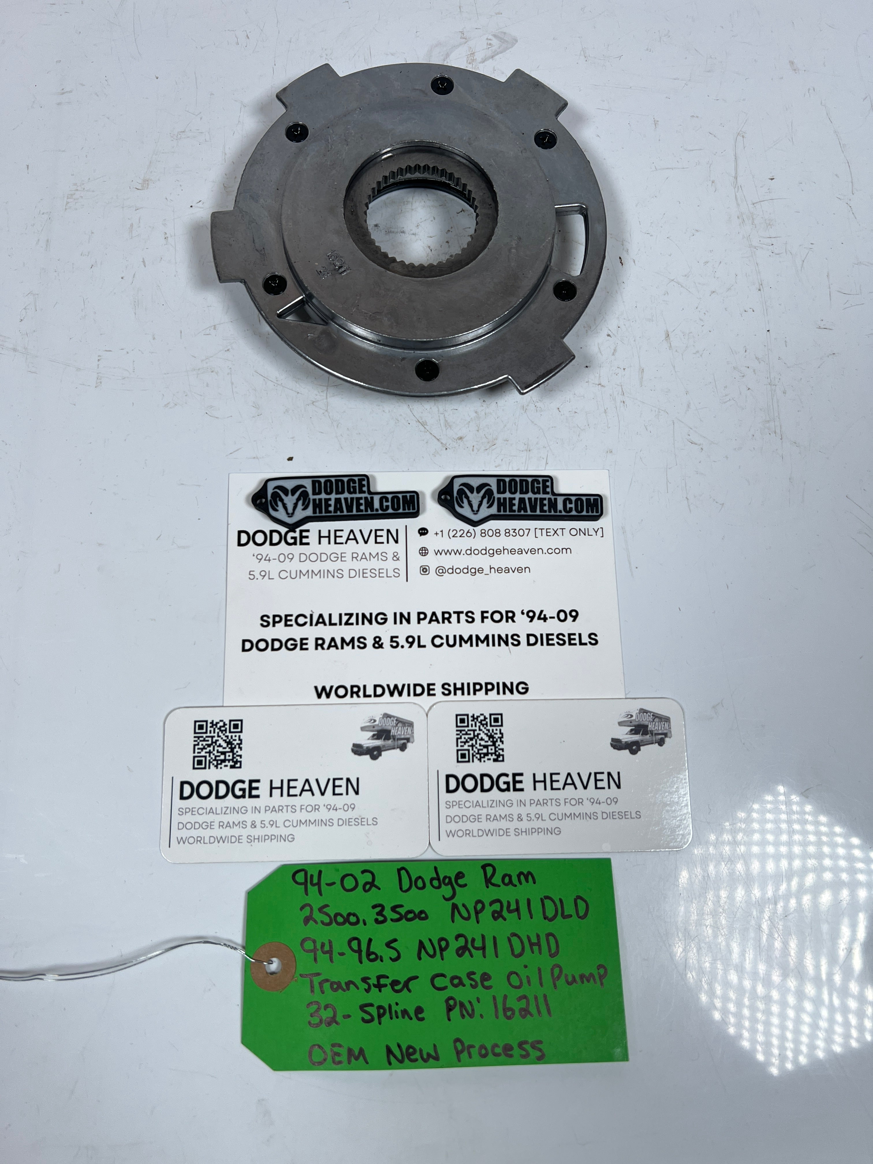 1994-2002 Dodge Ram 241DLD 241DHD Transfer Case Oil Pump 32-Spline New Process