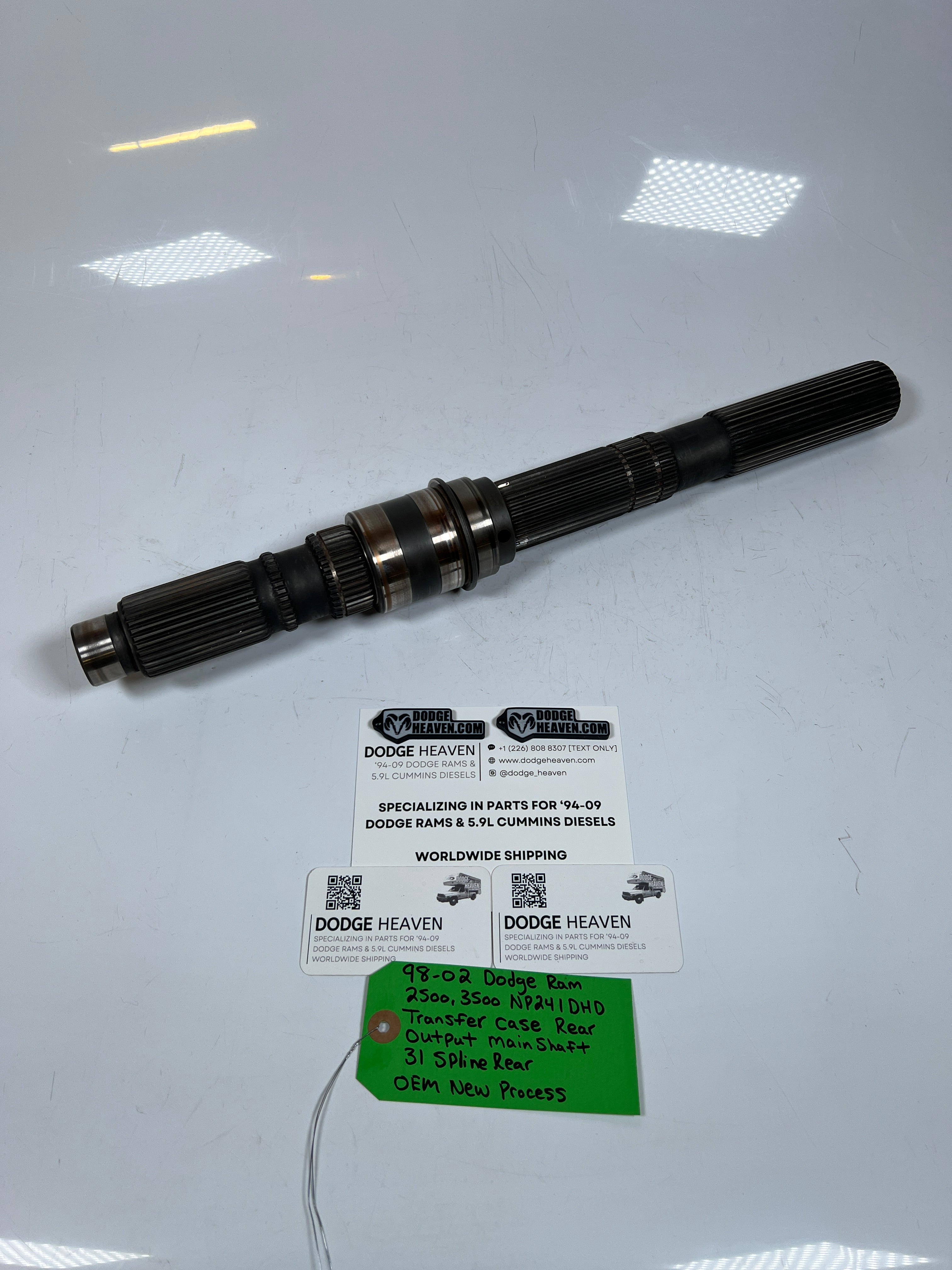 1998-2002 Dodge Ram NP241DHD Transfer Case Rear Output Shaft 31 Spline