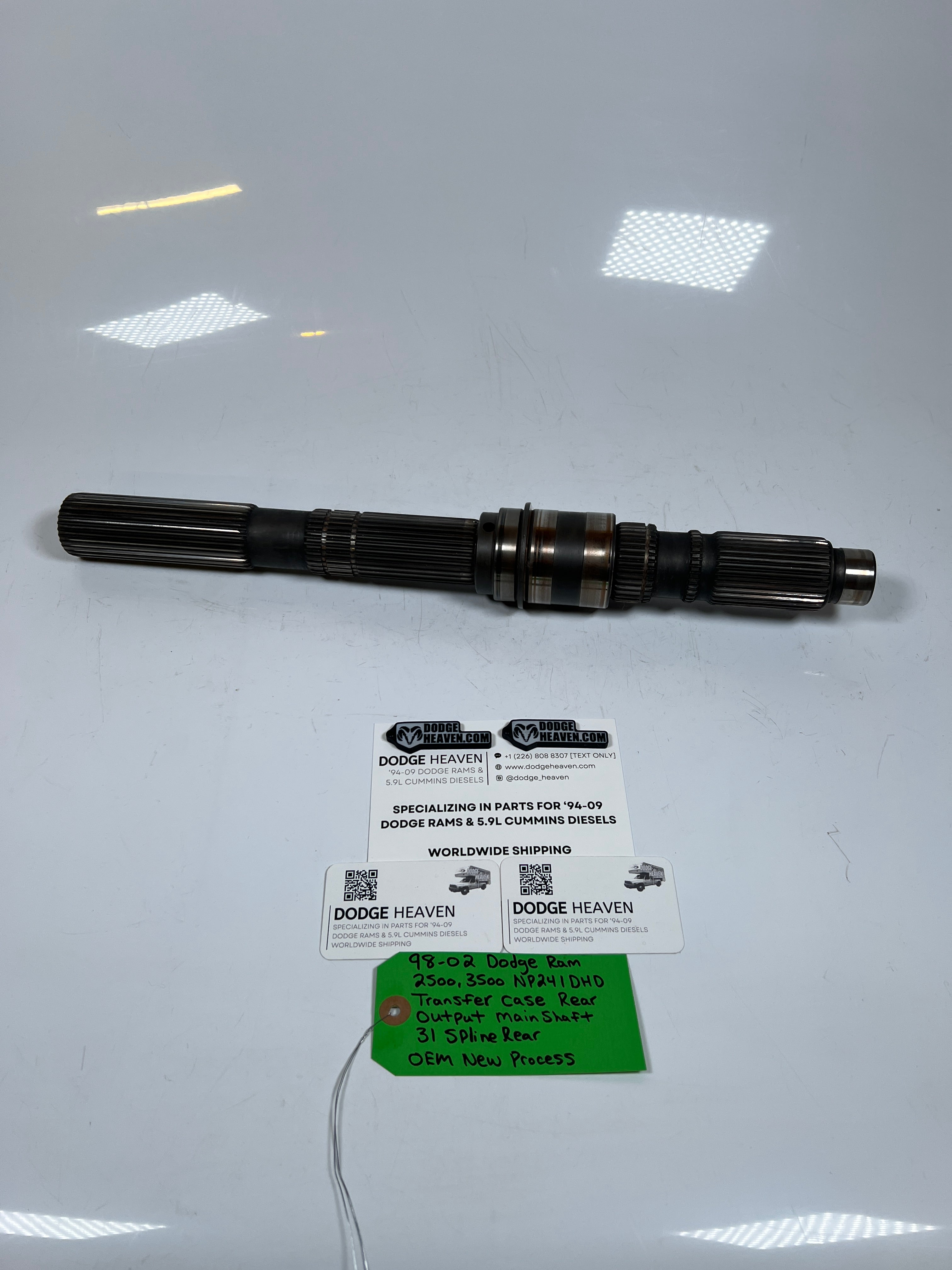 1998-2002 Dodge Ram NP241DHD Transfer Case Rear Output Shaft 31 Spline