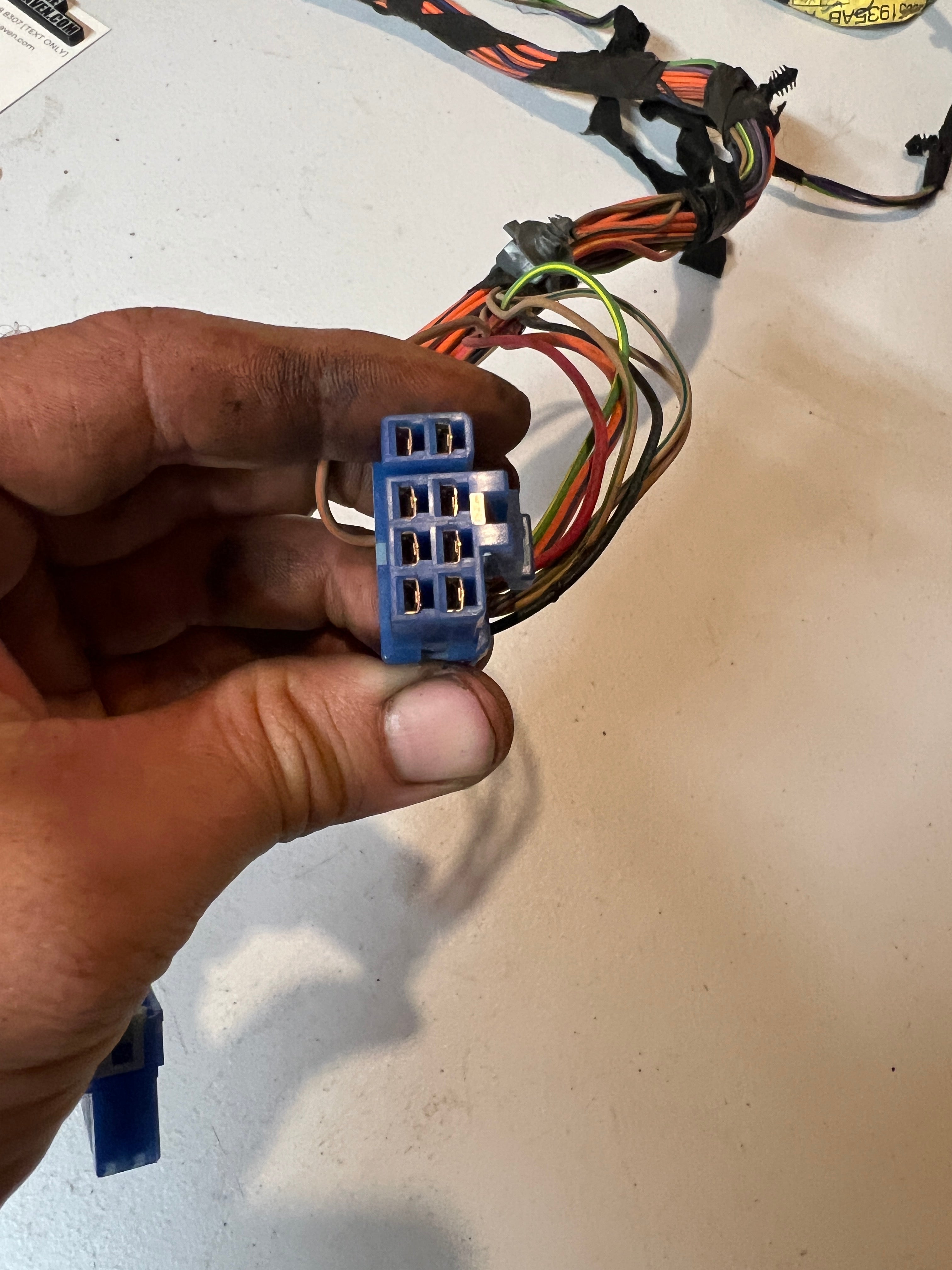 2004-2005 Dodge Ram Front Driver Power Door Wiring Harness