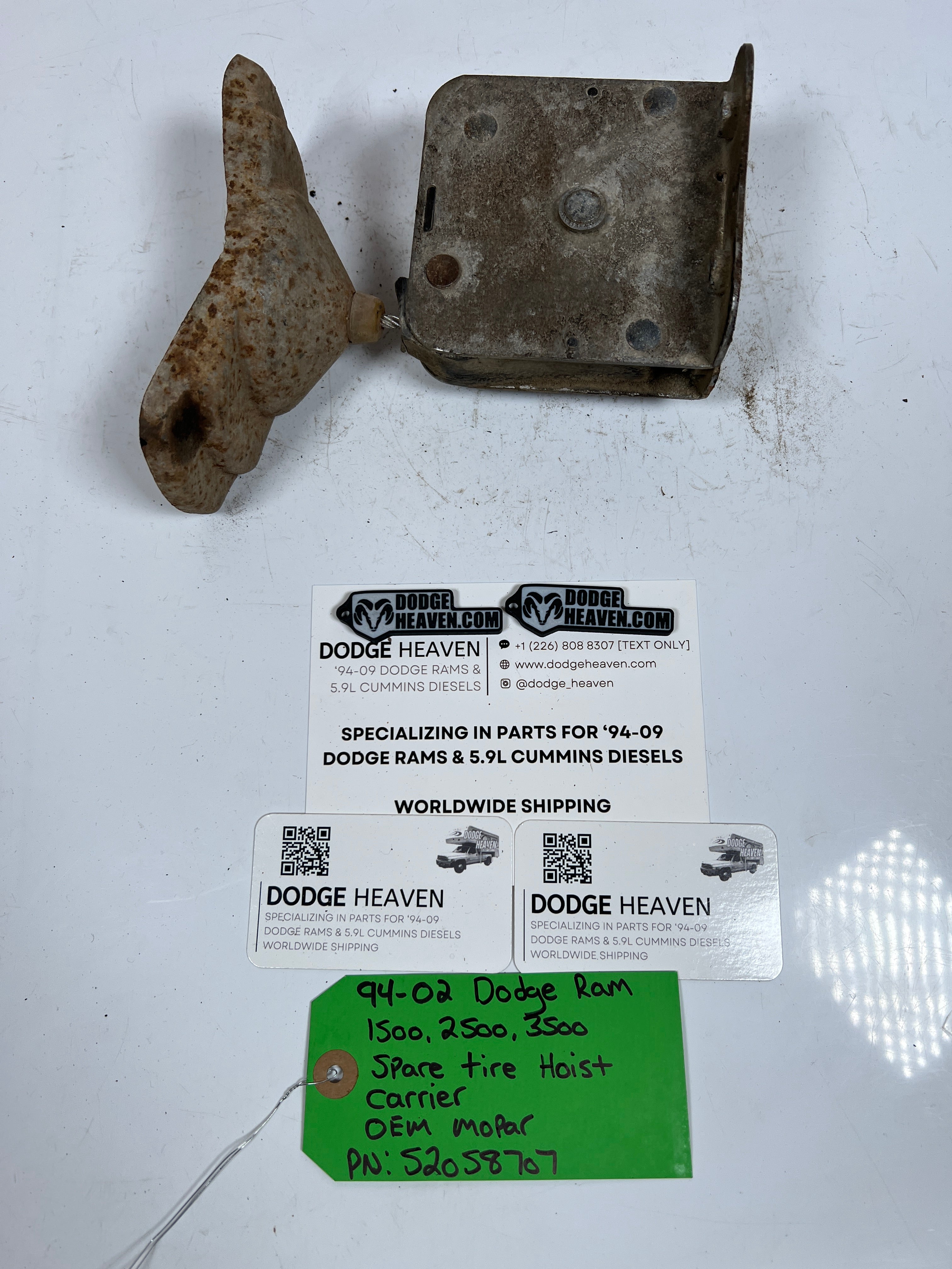 1994-2002 Dodge Ram 1500-3500 Spare Tire Hoist / Winch Carrier