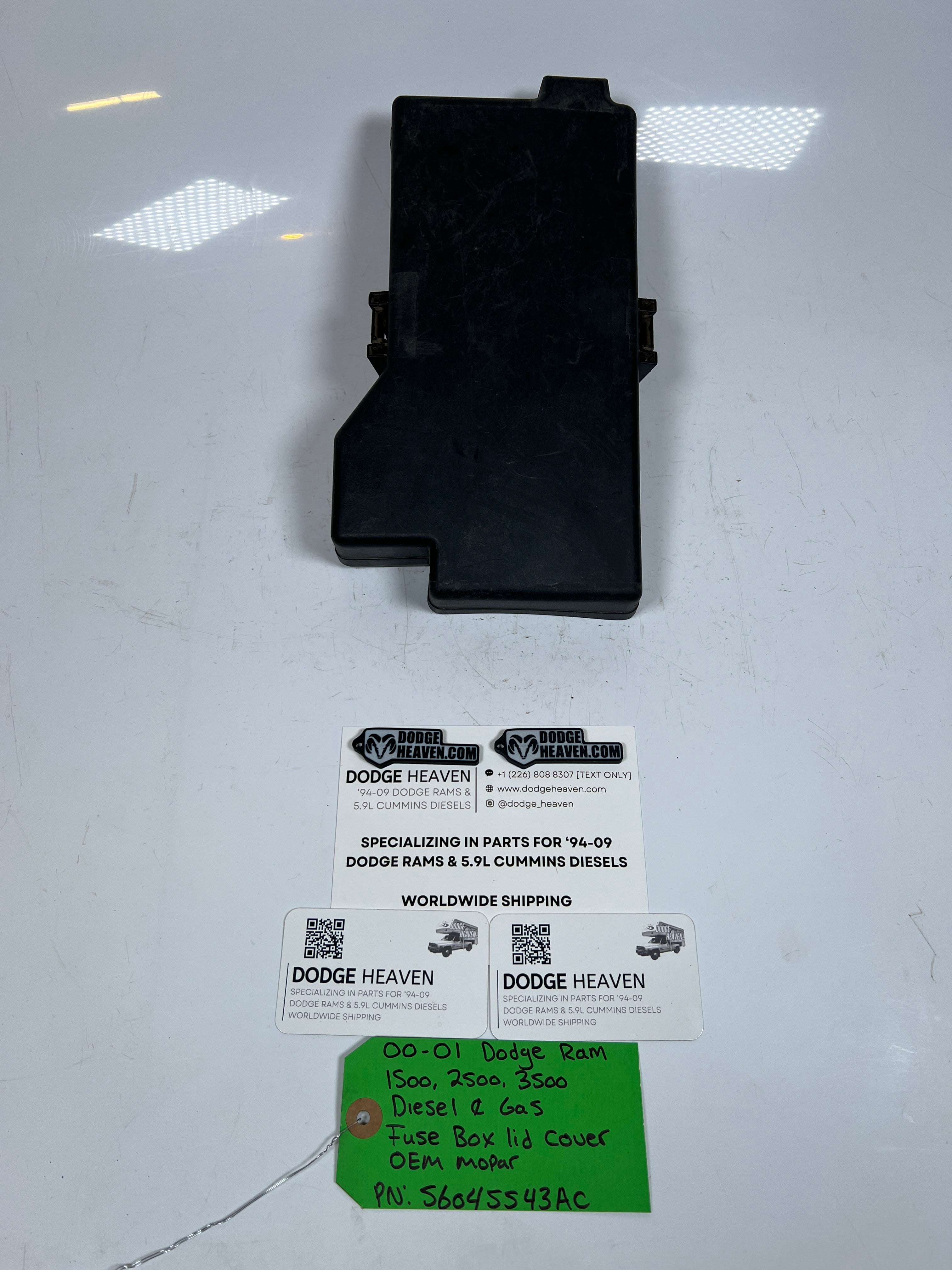 2000-2001 Dodge Ram 1500-3500 Diesel & Gas Fuse Box Lid Cover