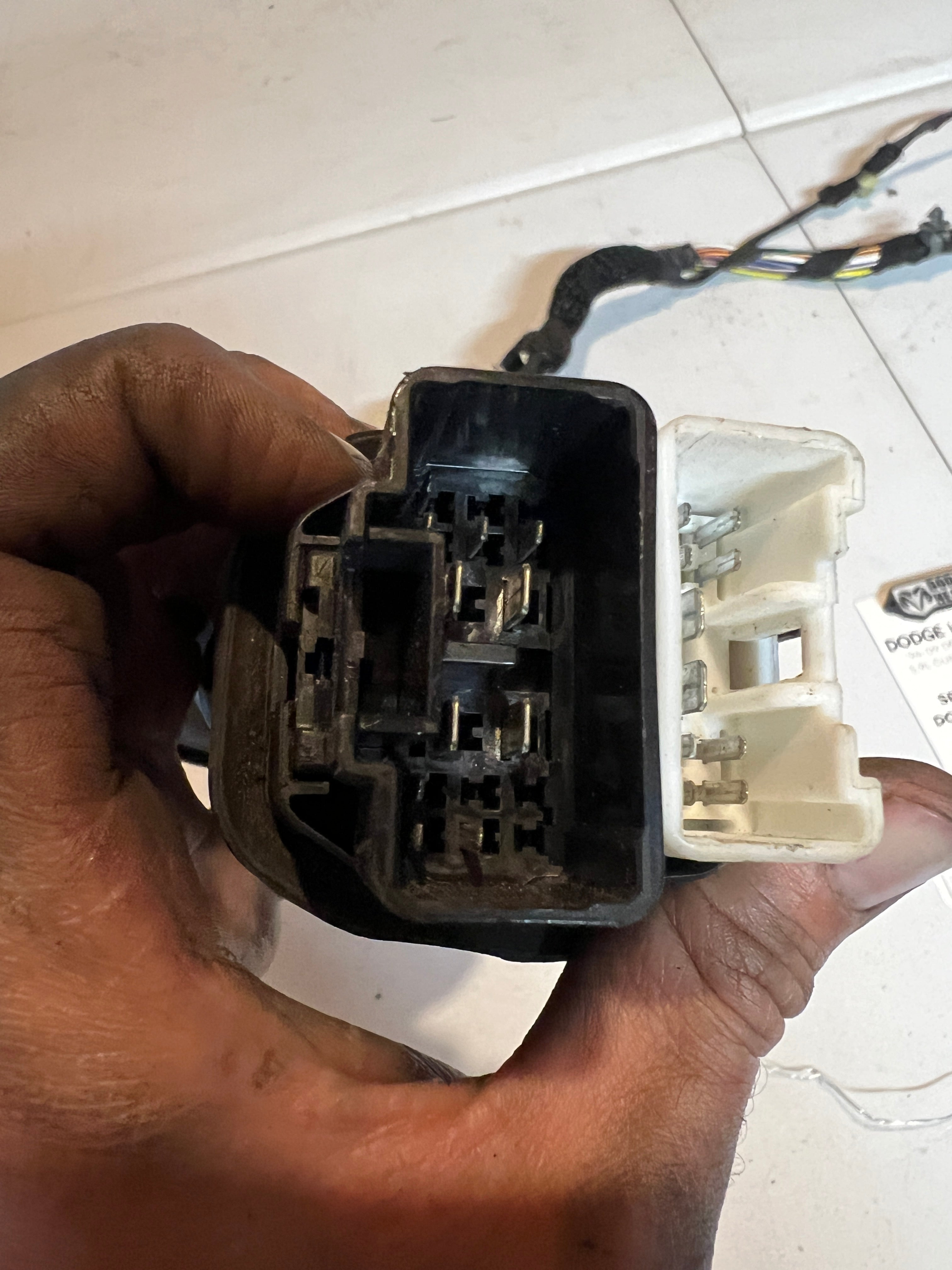 2002-2003 Dodge Ram Front Driver Power Door Wiring Harness
