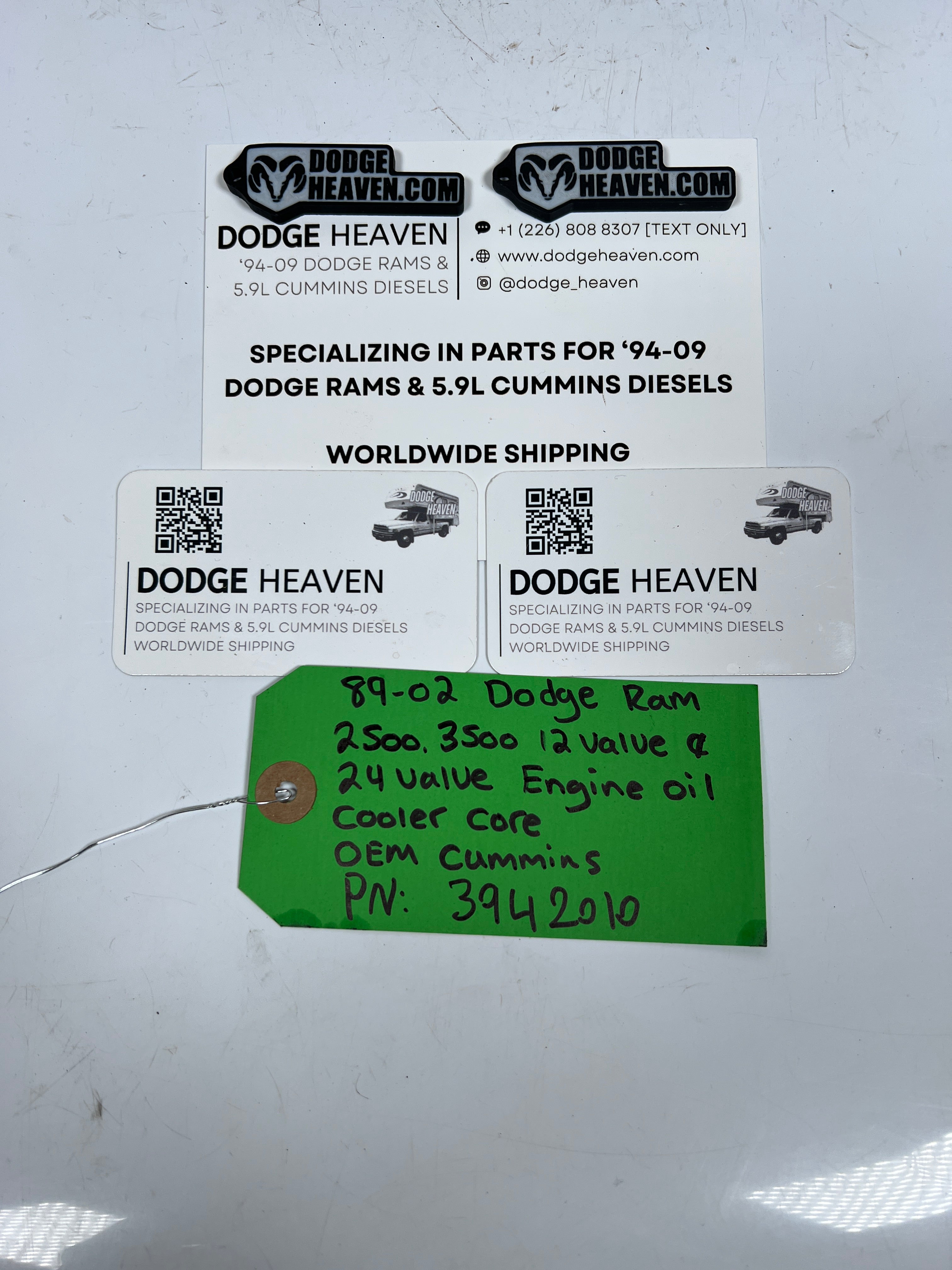 1989-2002 Dodge Ram 12 Valve & 24 Valve Engine Oil Cooler Core