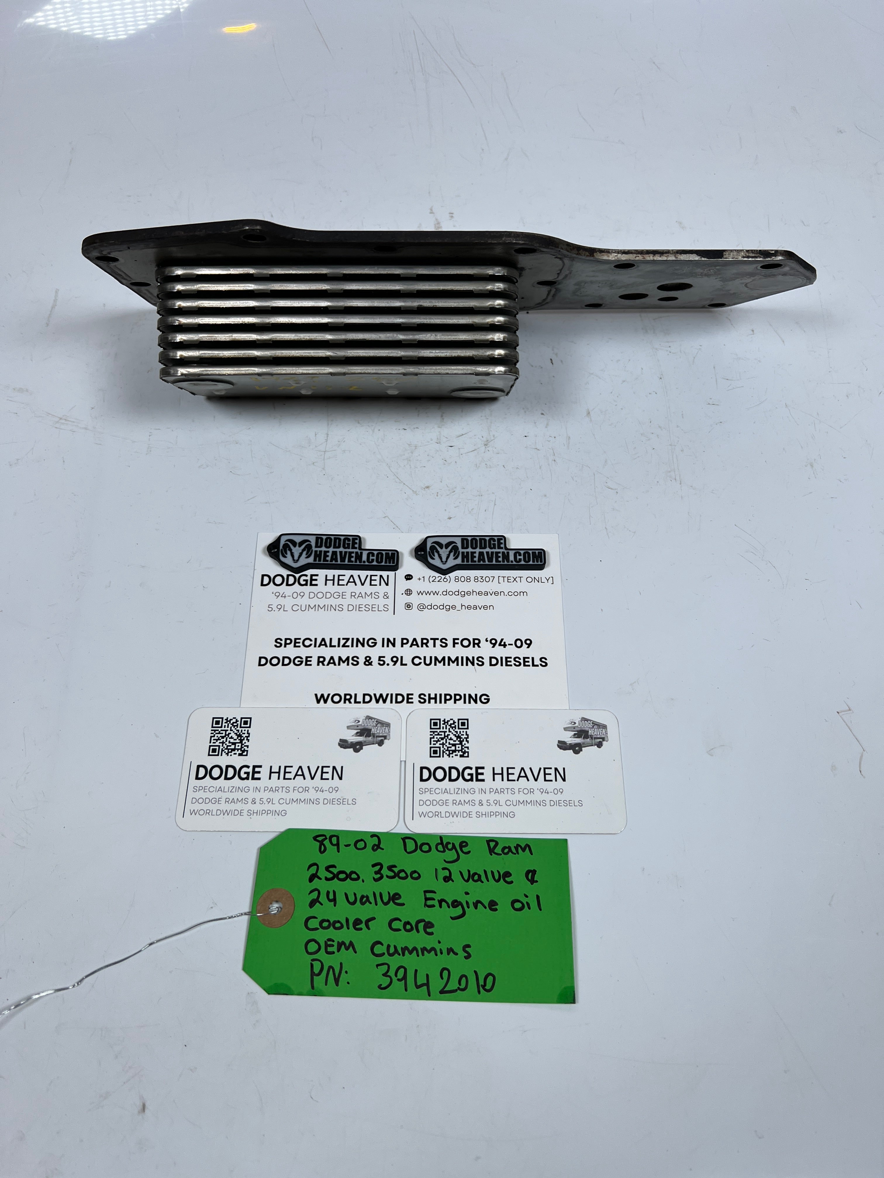 1989-2002 Dodge Ram 12 Valve & 24 Valve Engine Oil Cooler Core