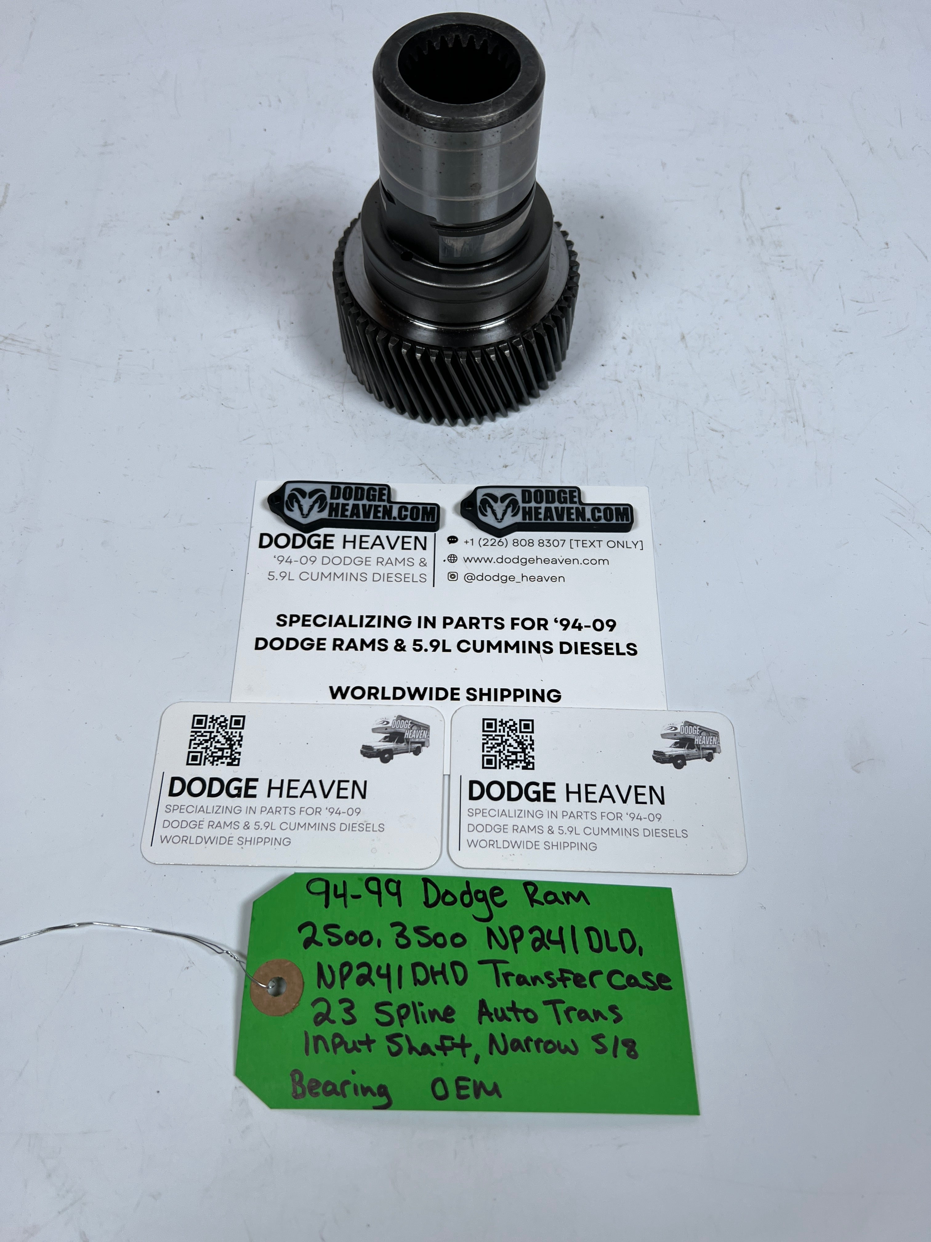 1994-1999 Dodge Ram 241DLD 241DHD 23-Spline Input Shaft 5/8 Narrow Bearing
