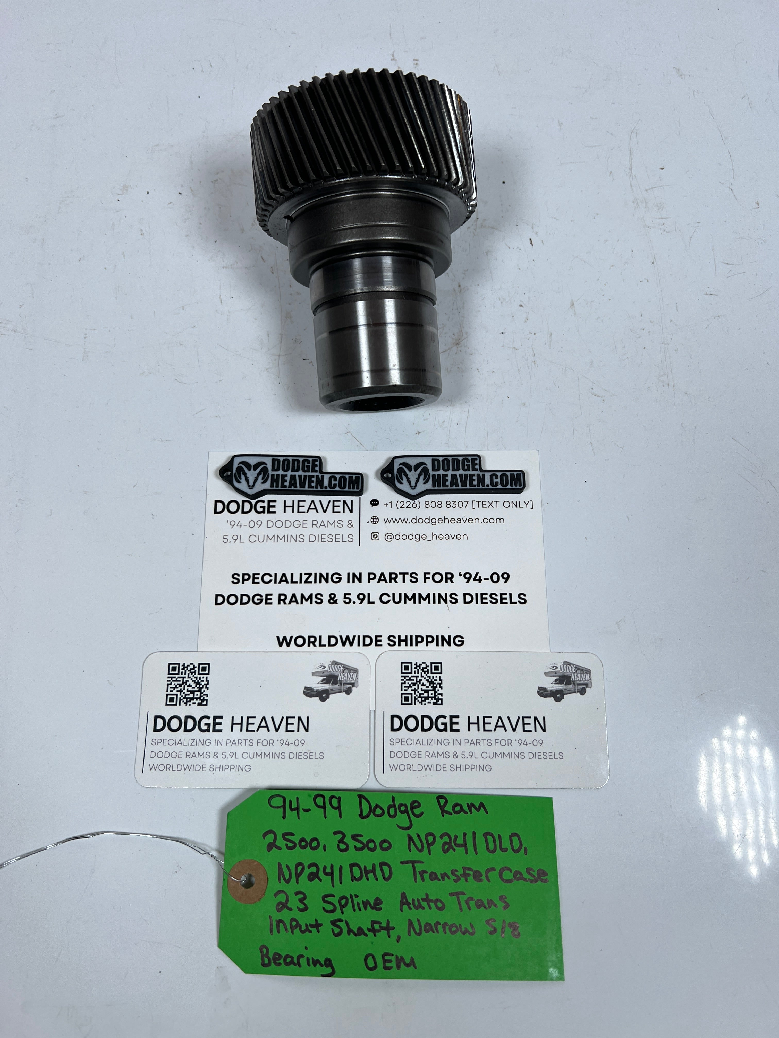 1994-1999 Dodge Ram 241DLD 241DHD 23-Spline Input Shaft 5/8 Narrow Bearing