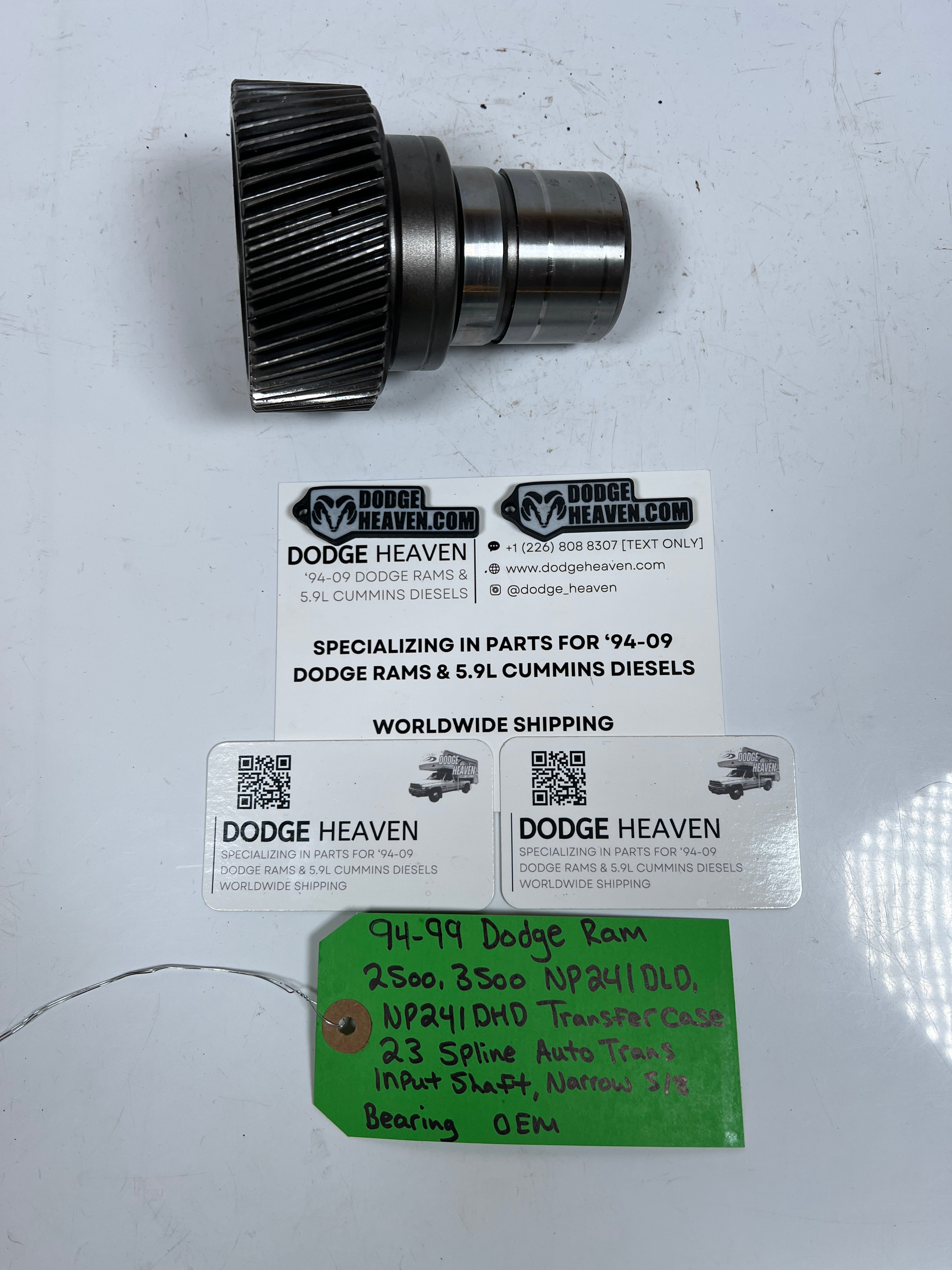 1994-1999 Dodge Ram 241DLD 241DHD 23-Spline Input Shaft 5/8 Narrow Bearing