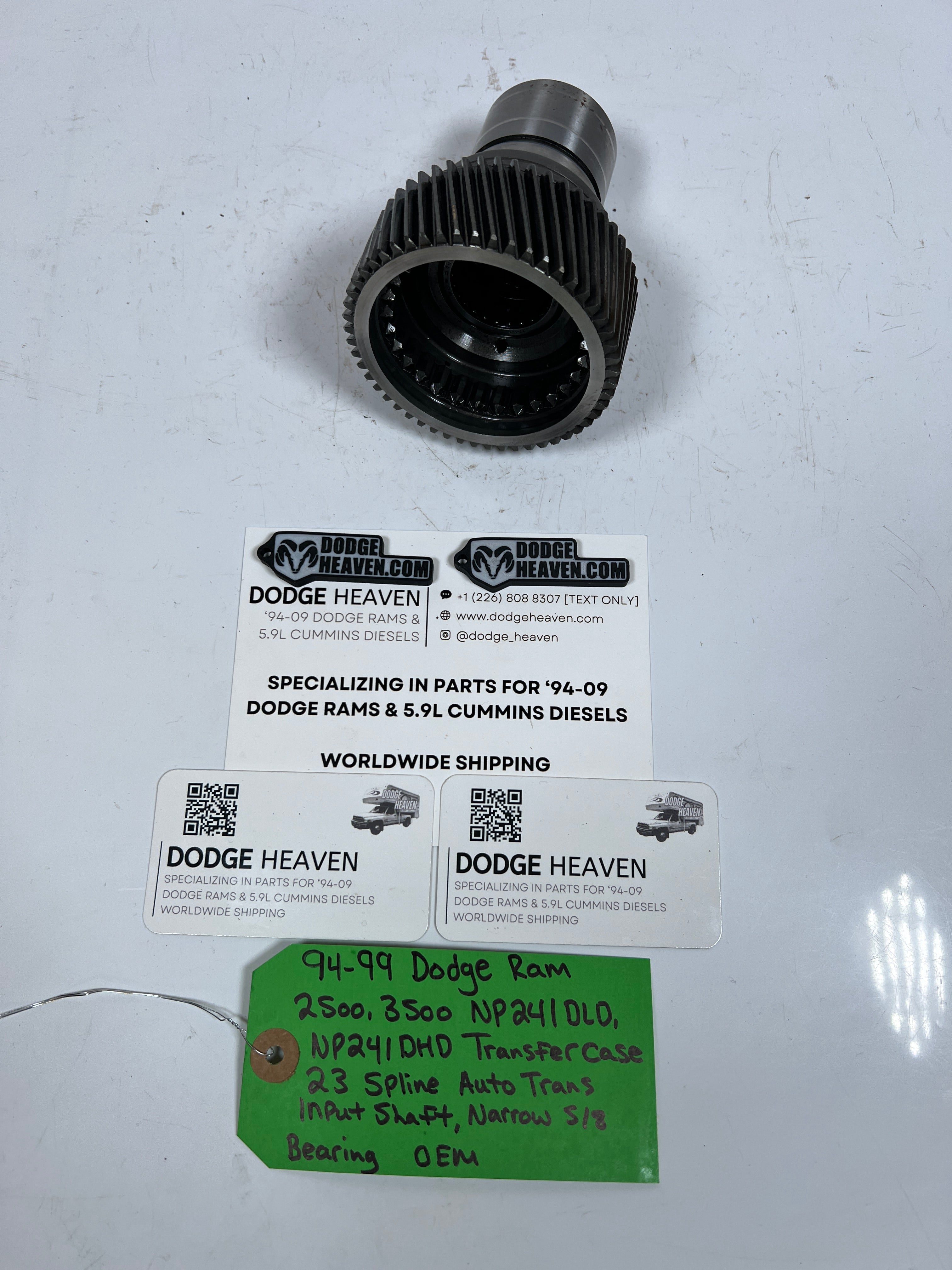 1994-1999 Dodge Ram 241DLD 241DHD 23-Spline Input Shaft 5/8 Narrow Bearing