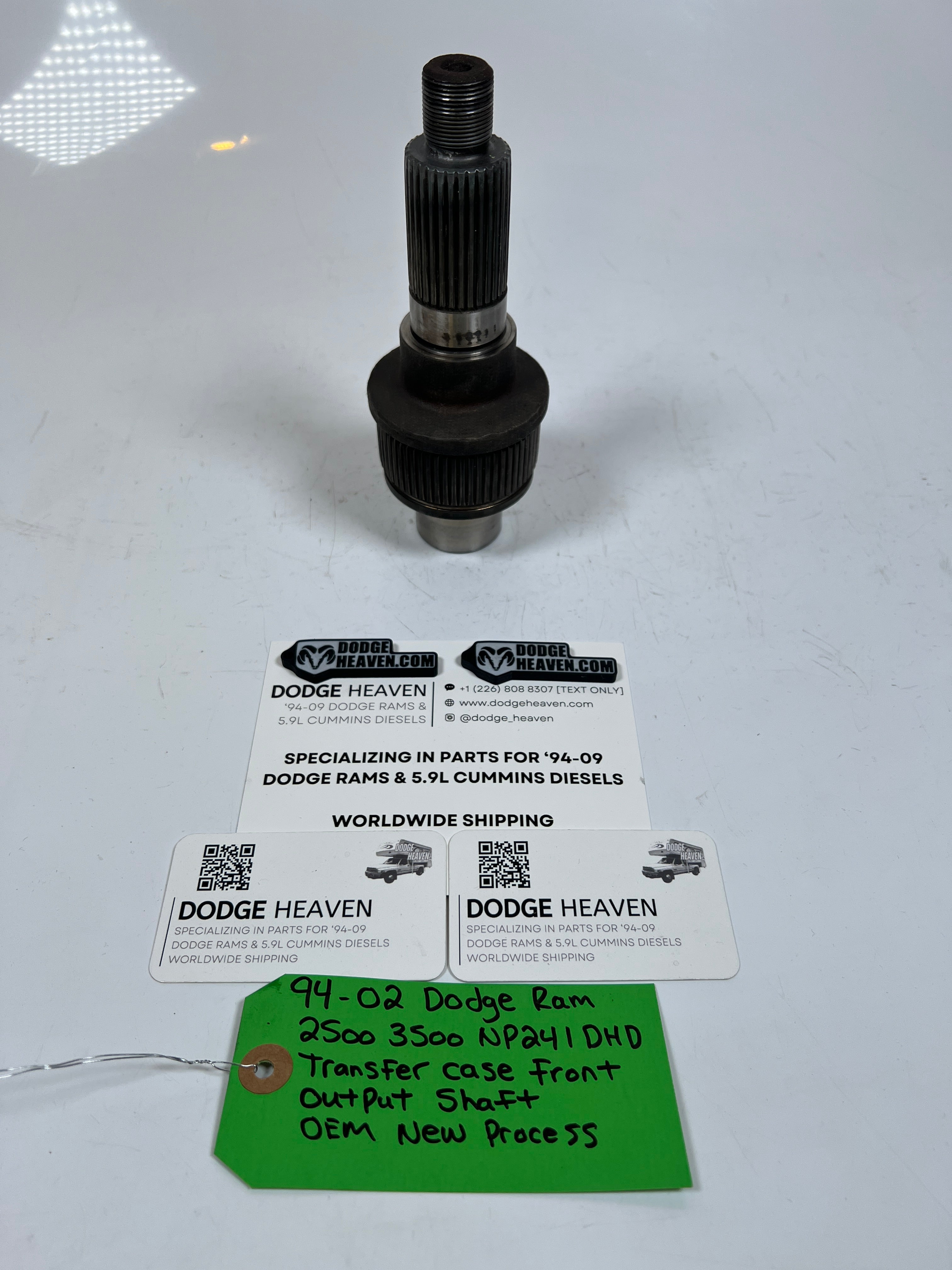 1994-2002 Dodge Ram 241DHD Transfer Case Front Output Shaft OEM New Process