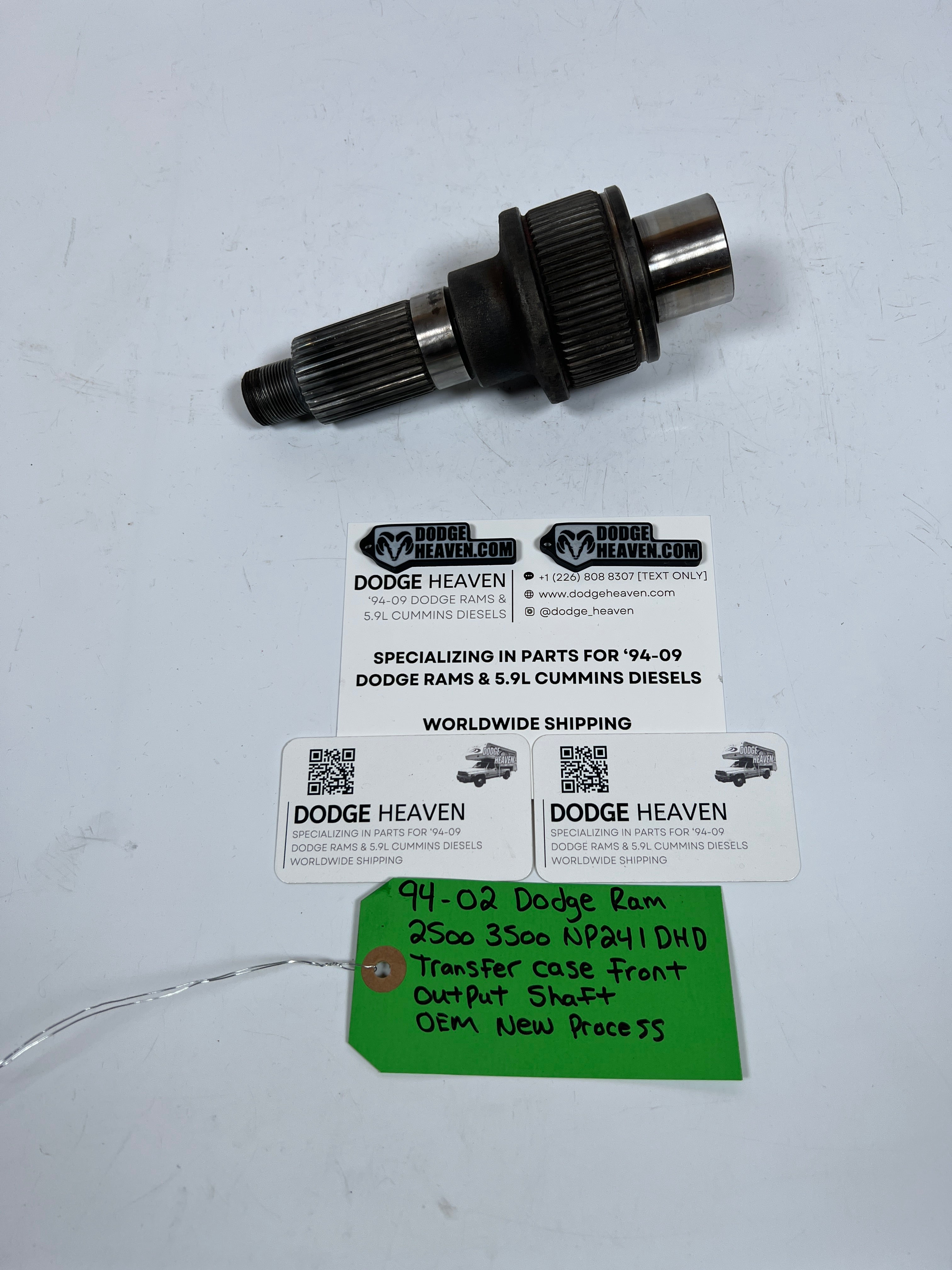 1994-2002 Dodge Ram 241DHD Transfer Case Front Output Shaft OEM New Process