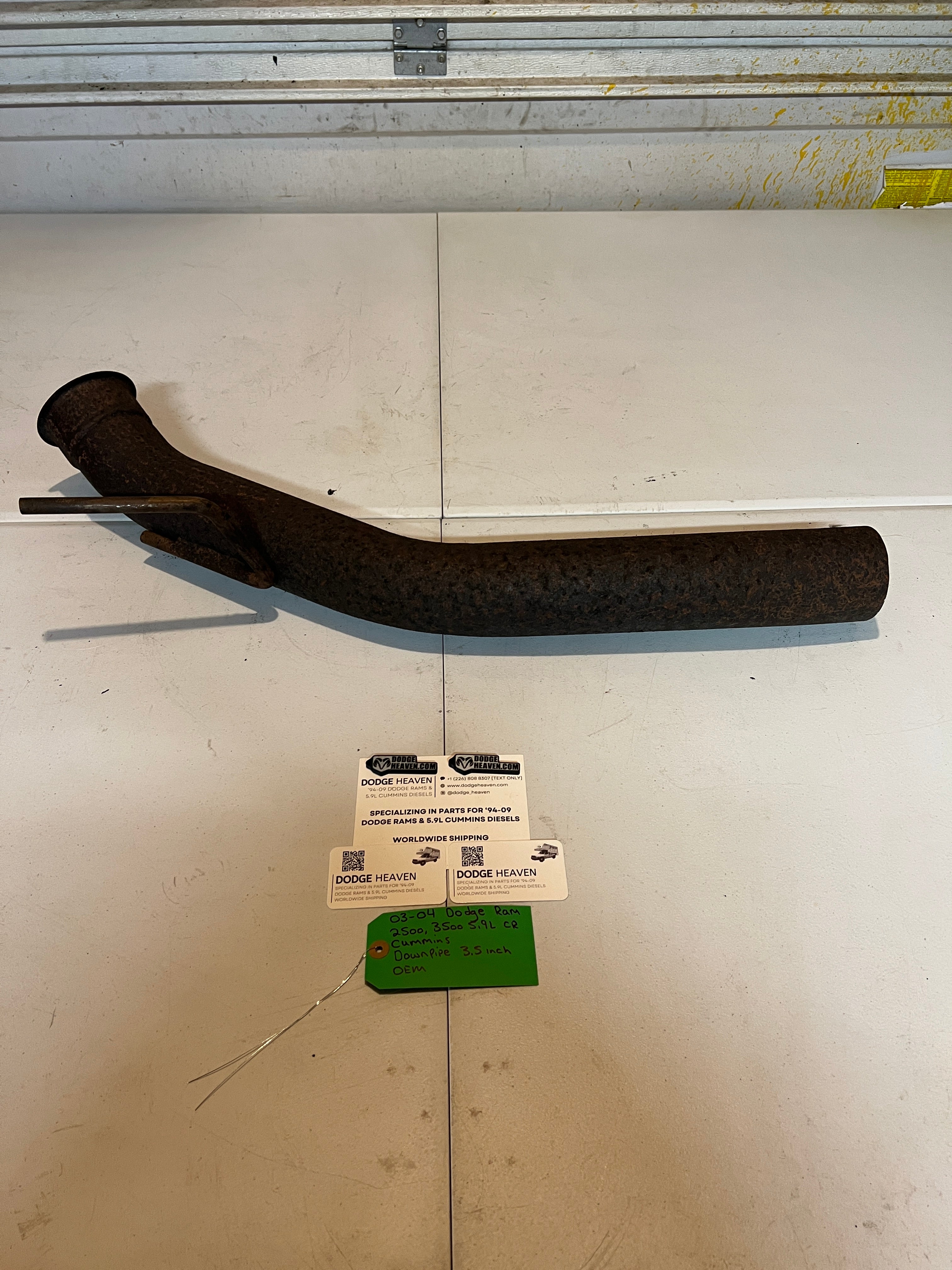 2003-2004 Dodge Ram 2500 3500 5.9L Cummins Downpipe Exhaust Pipe 3.5 inch