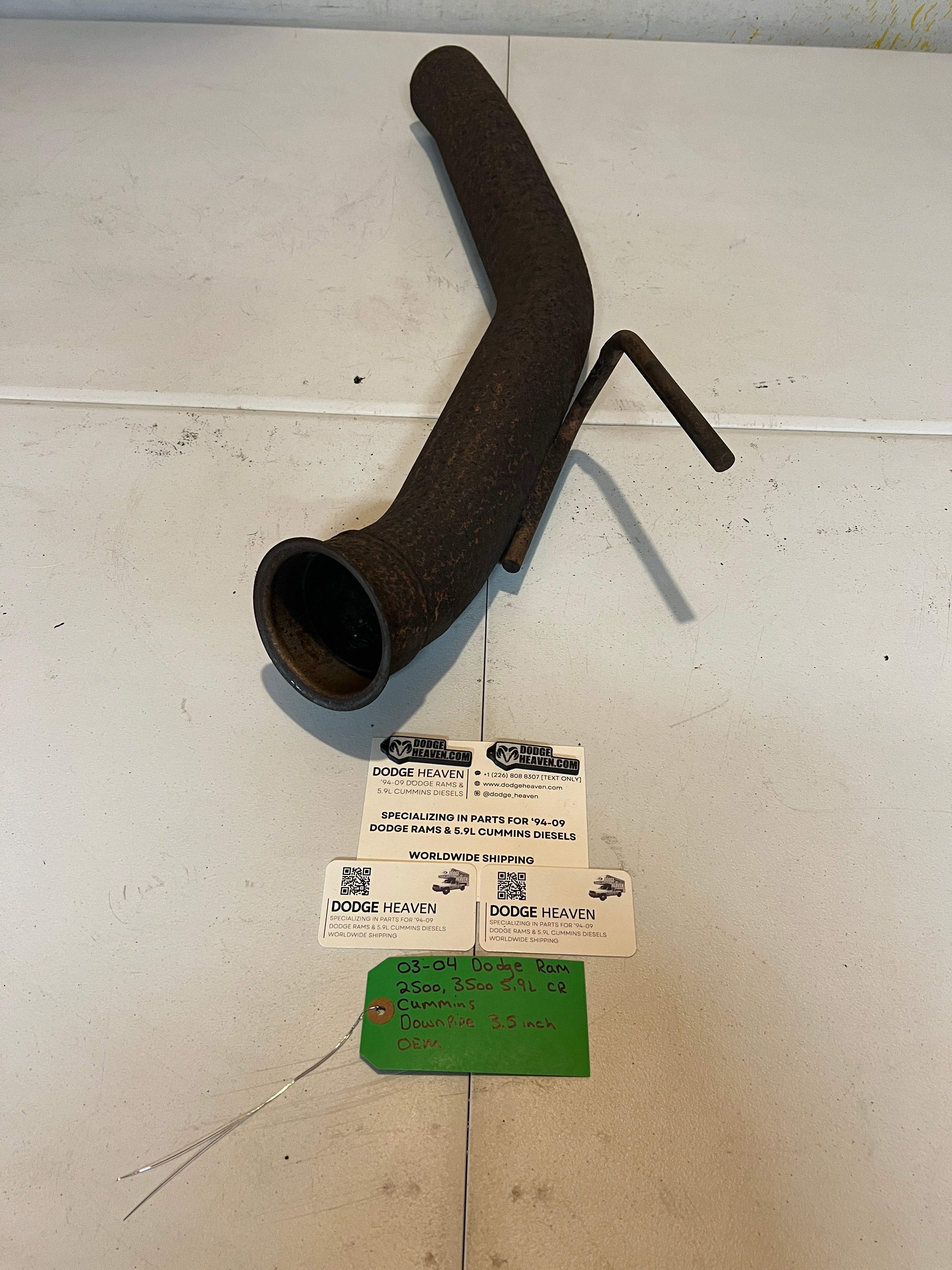 2003-2004 Dodge Ram 2500 3500 5.9L Cummins Downpipe Exhaust Pipe 3.5 inch
