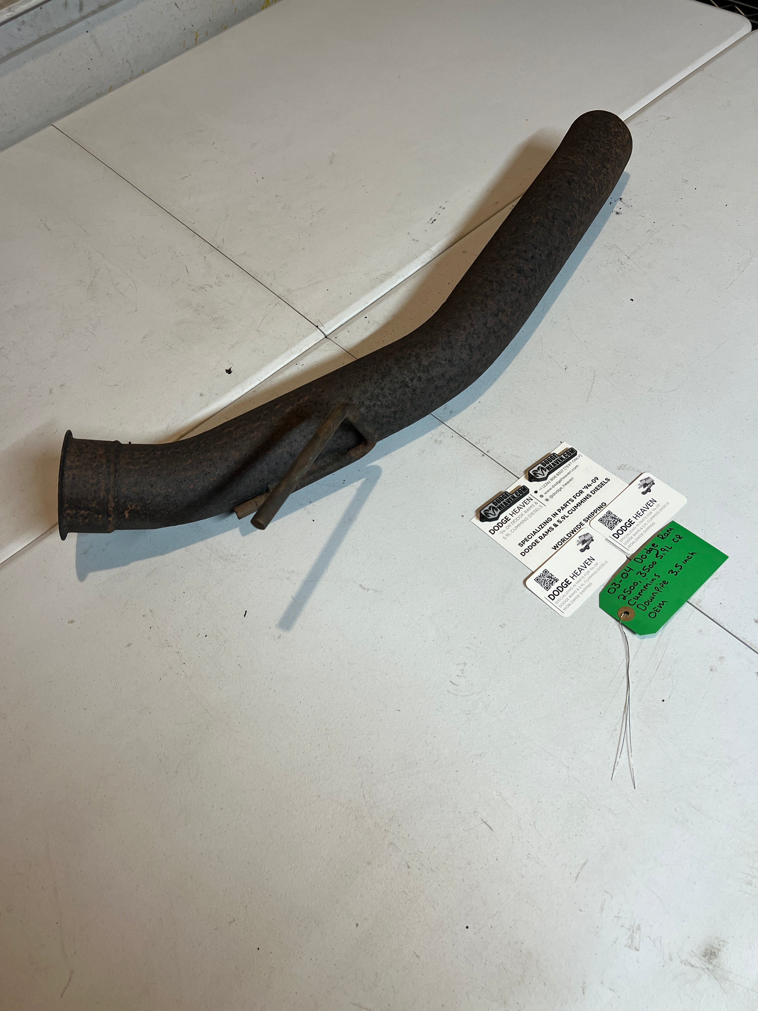 2003-2004 Dodge Ram 2500 3500 5.9L Cummins Downpipe Exhaust Pipe 3.5 inch