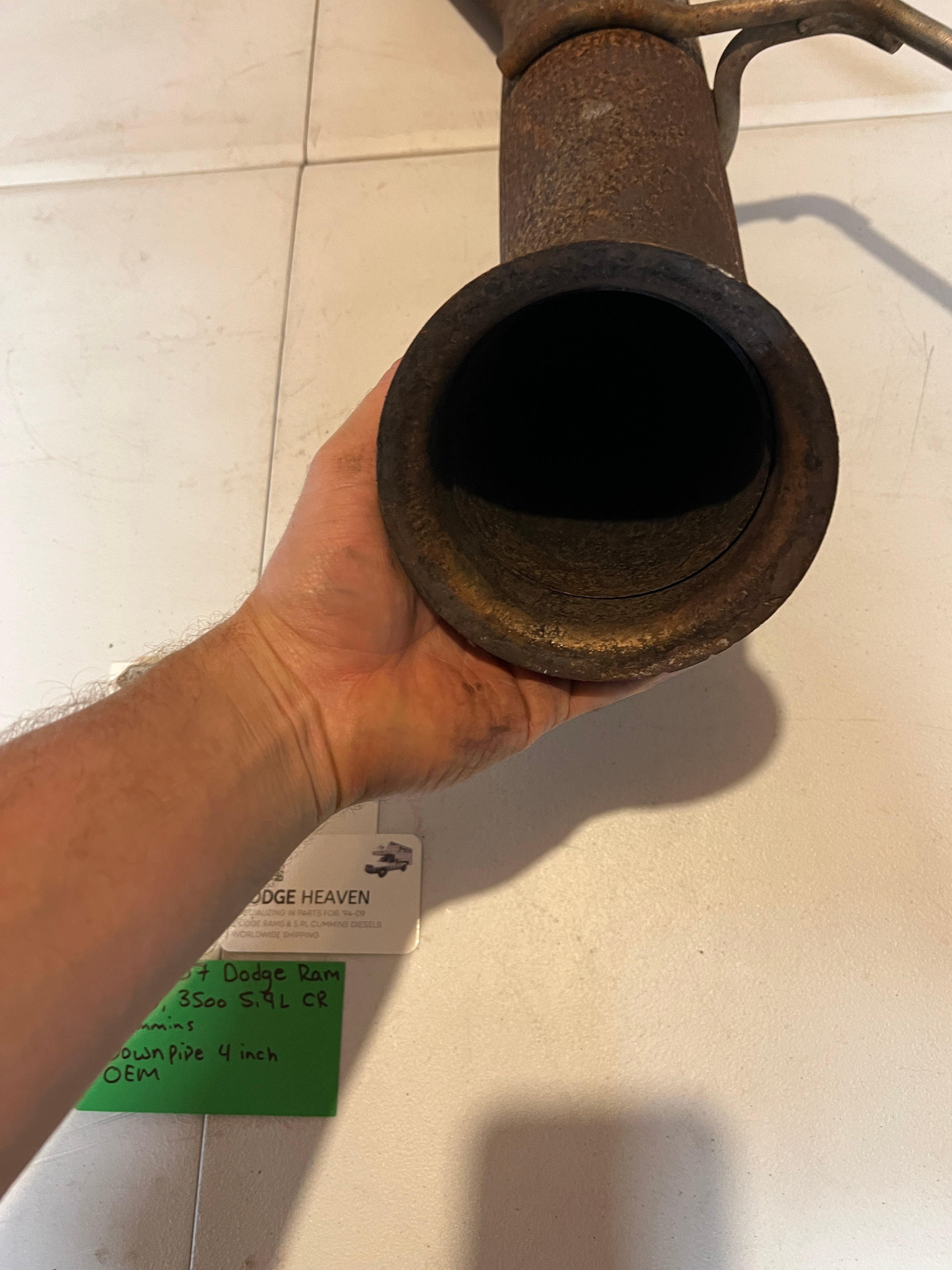 2004.5-2007 Dodge Ram 5.9L Cummins Downpipe Exhaust Pipe 4 Inch