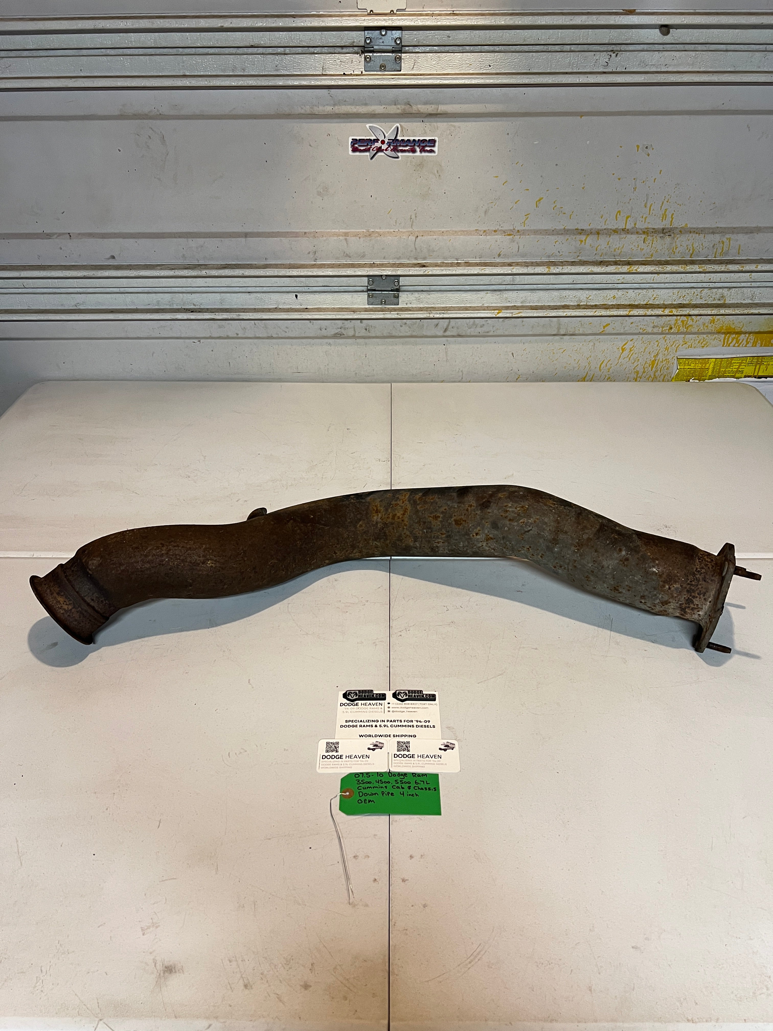 2007.5-2010 Dodge Ram 6.7L Cummins Cab & Chassis Down Pipe 4 Inch