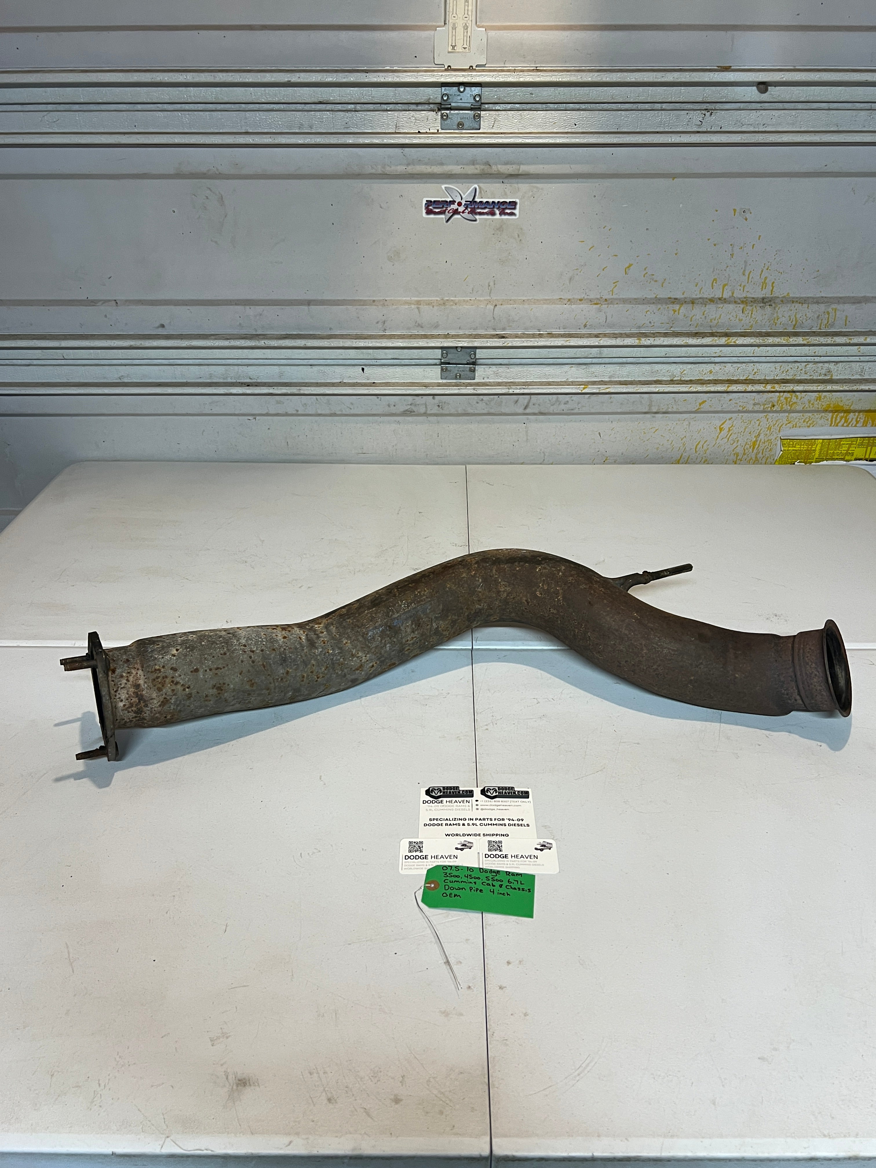 2007.5-2010 Dodge Ram 6.7L Cummins Cab & Chassis Down Pipe 4 Inch