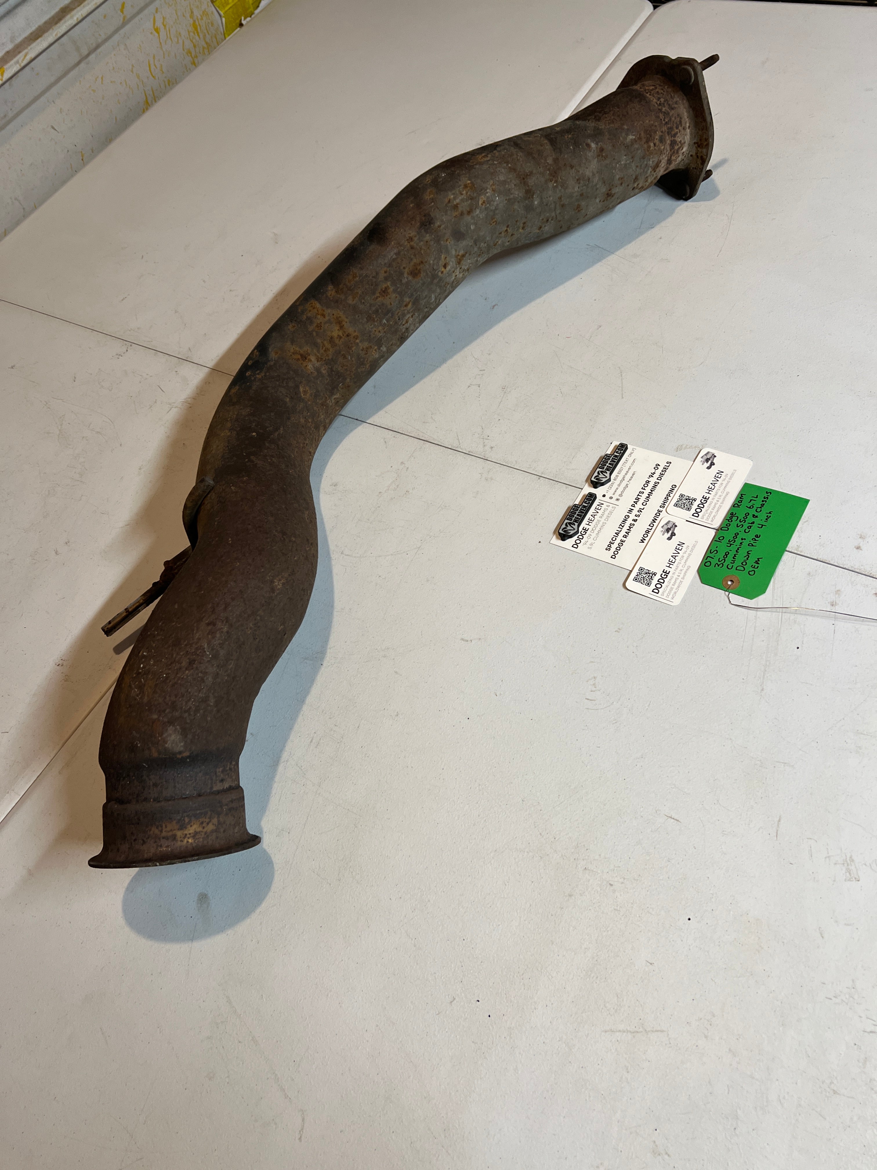 2007.5-2010 Dodge Ram 6.7L Cummins Cab & Chassis Down Pipe 4 Inch