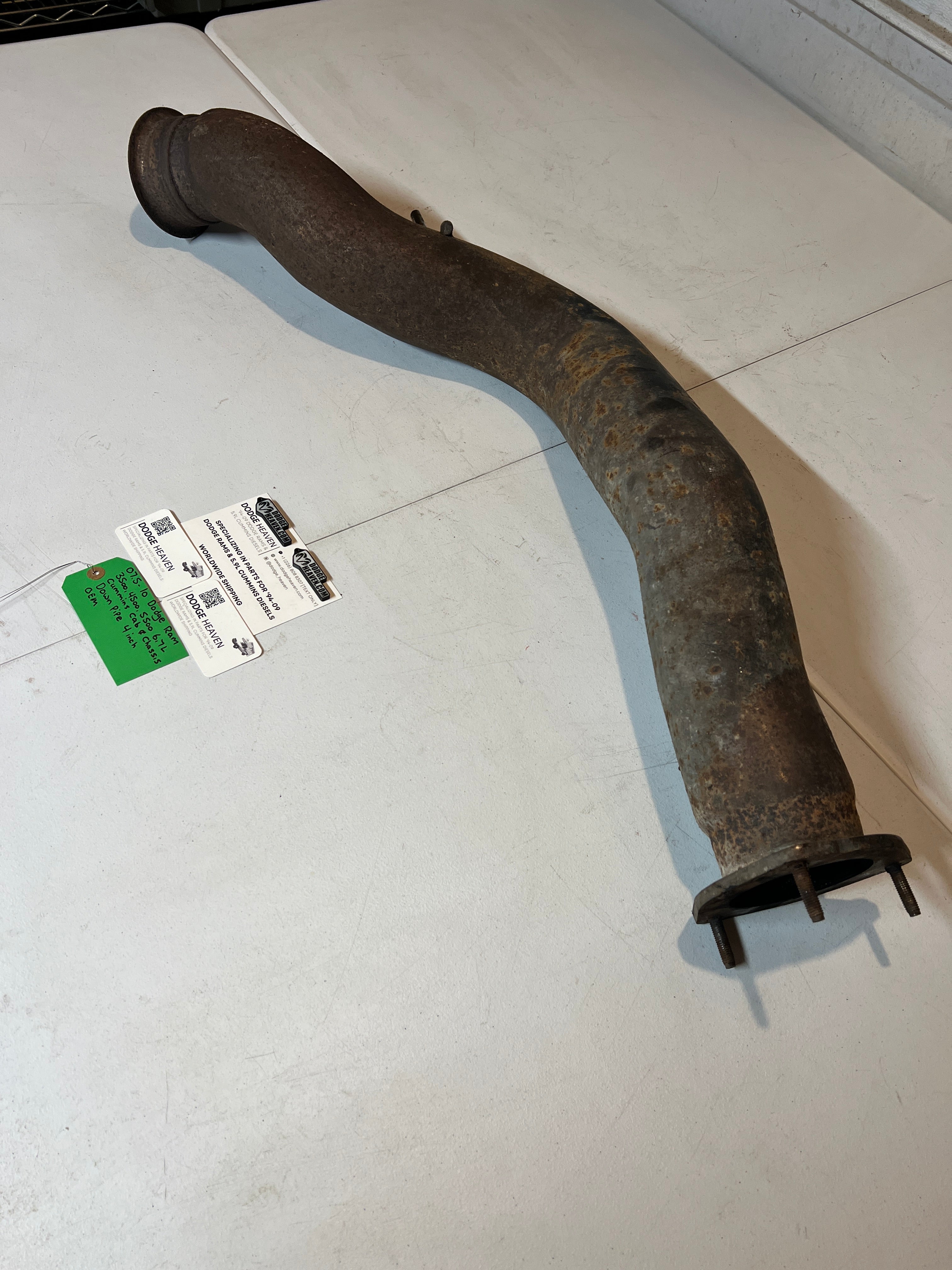 2007.5-2010 Dodge Ram 6.7L Cummins Cab & Chassis Down Pipe 4 Inch
