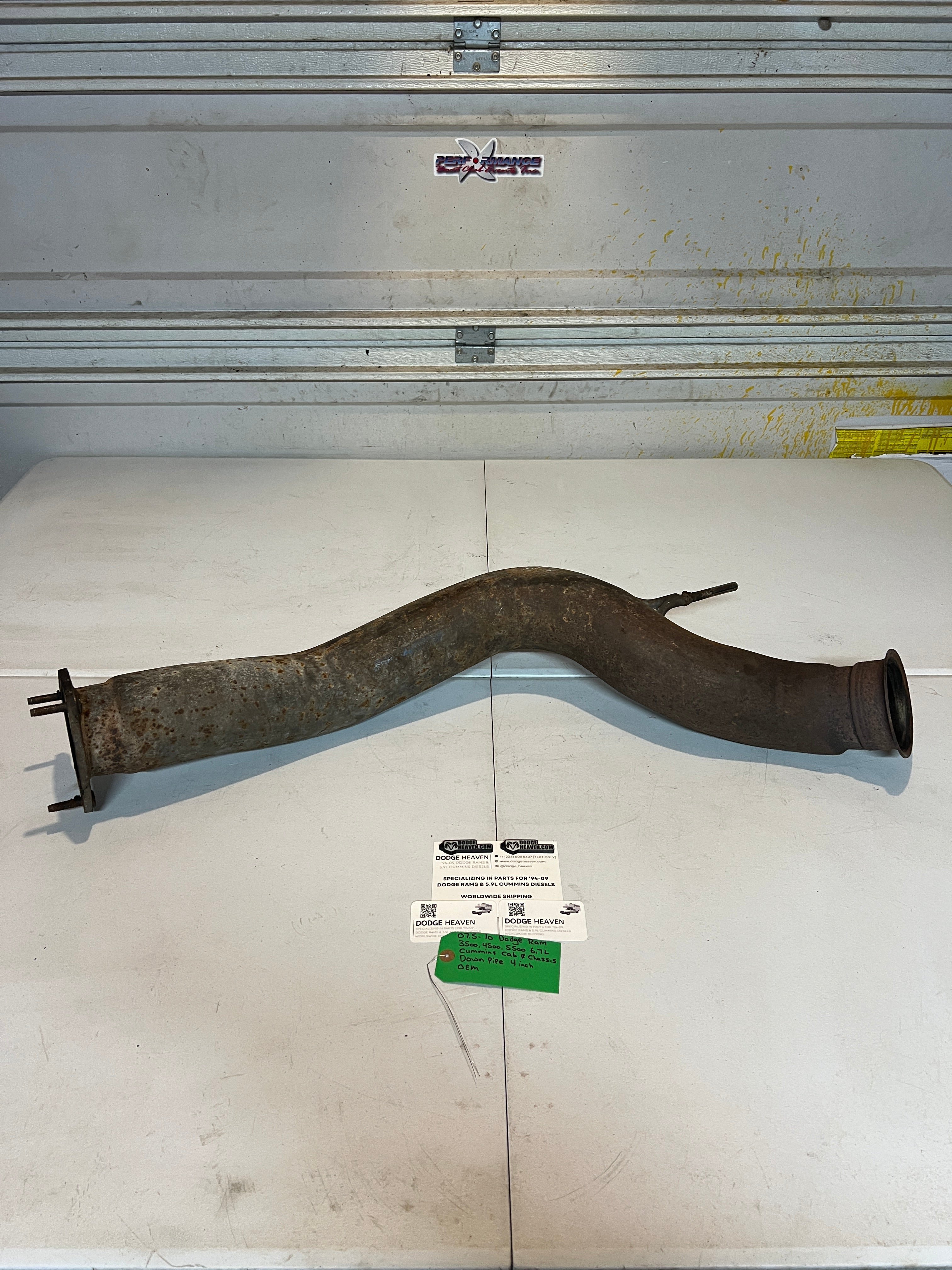2007.5-2010 Dodge Ram 6.7L Cummins Cab & Chassis Down Pipe 4 Inch