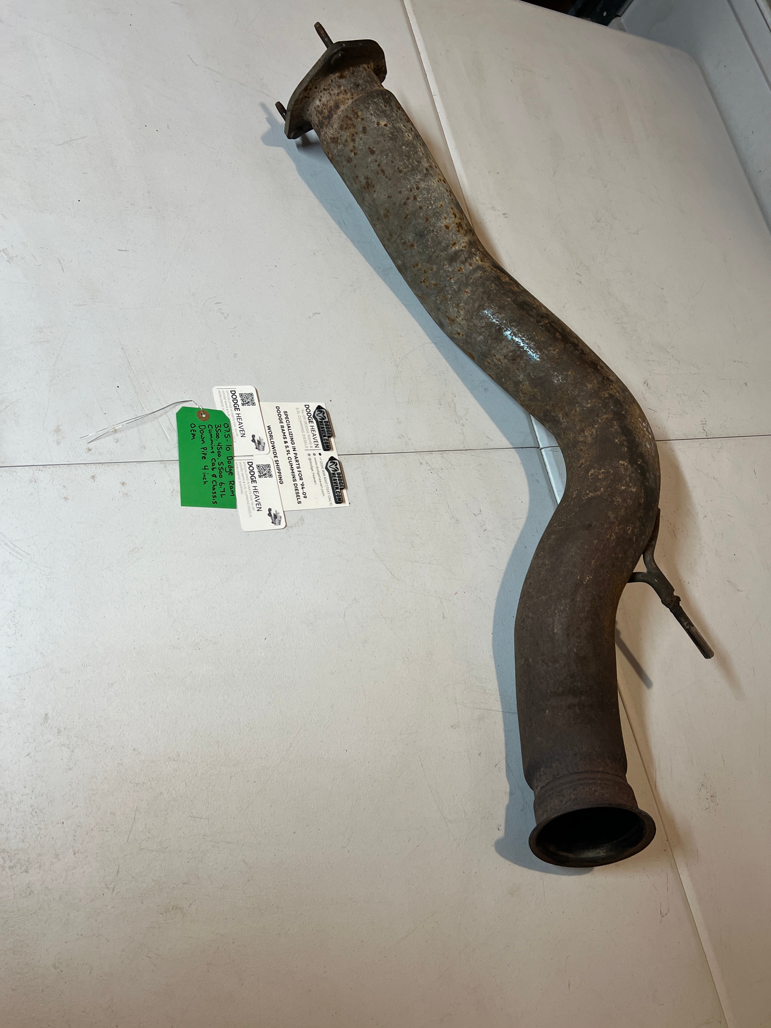 2007.5-2010 Dodge Ram 6.7L Cummins Cab & Chassis Down Pipe 4 Inch