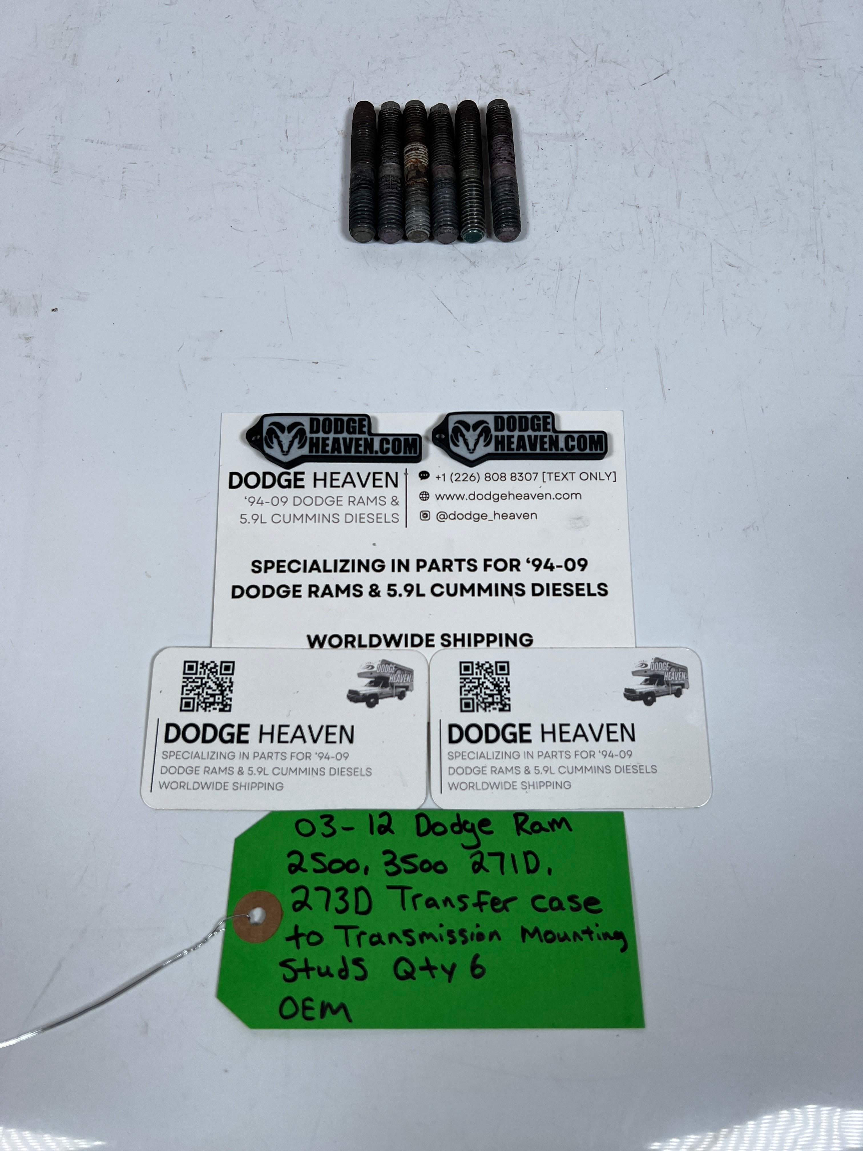 2003-2012 Dodge Ram 271D 273D Transfer Case to Transmission Mounting Studs QTY 6