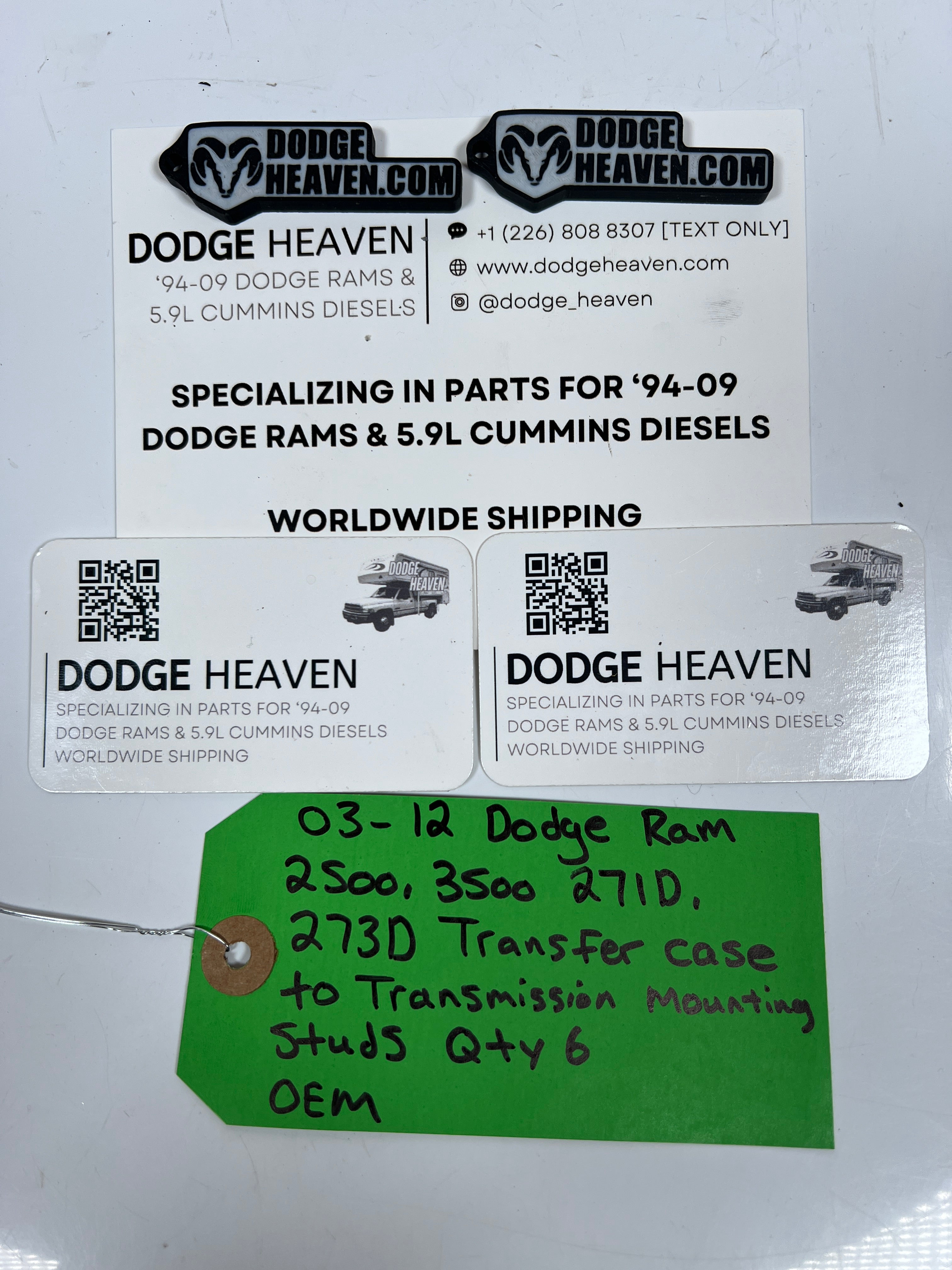 2003-2012 Dodge Ram 271D 273D Transfer Case to Transmission Mounting Studs QTY 6