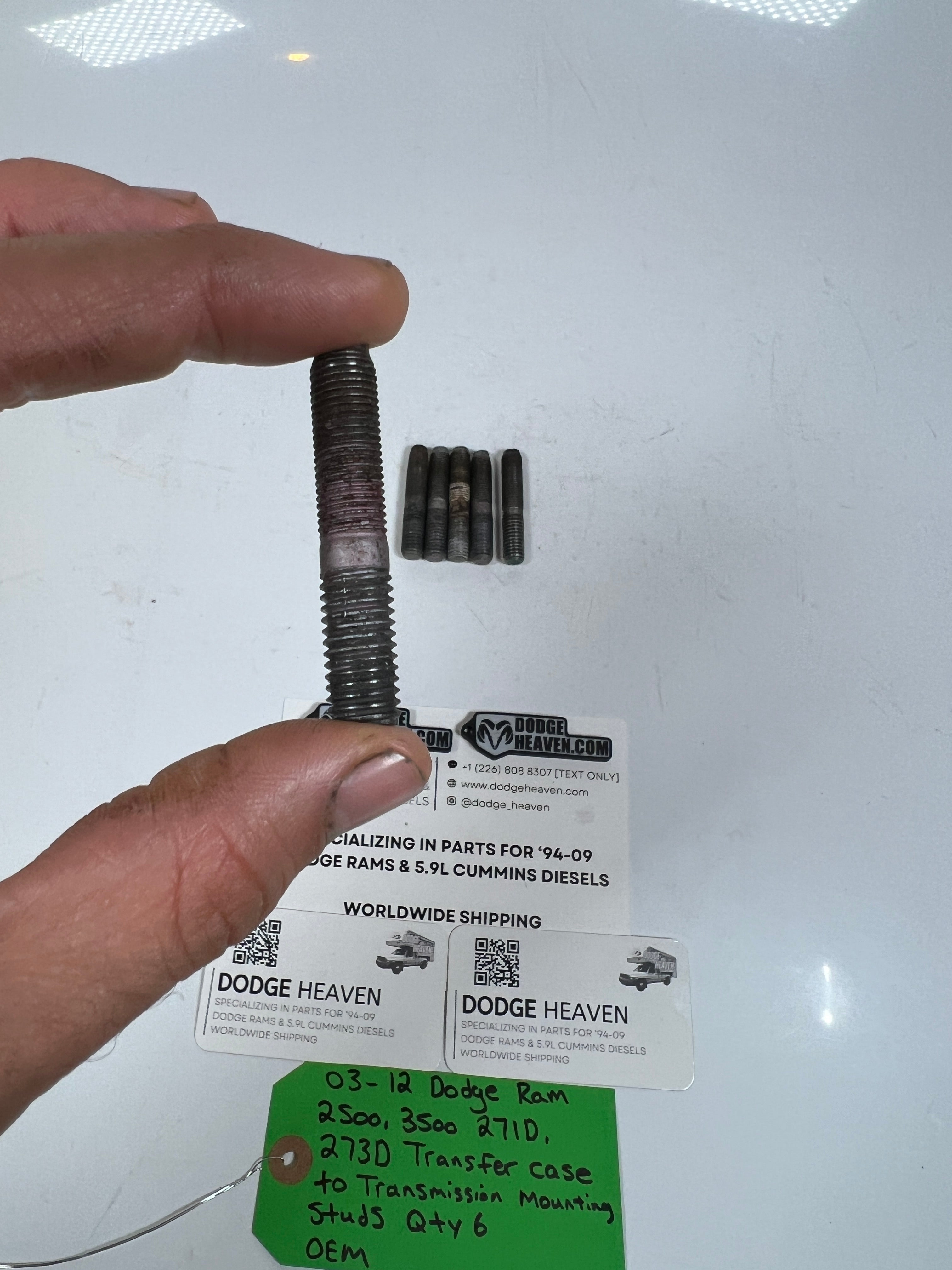 2003-2012 Dodge Ram 271D 273D Transfer Case to Transmission Mounting Studs QTY 6