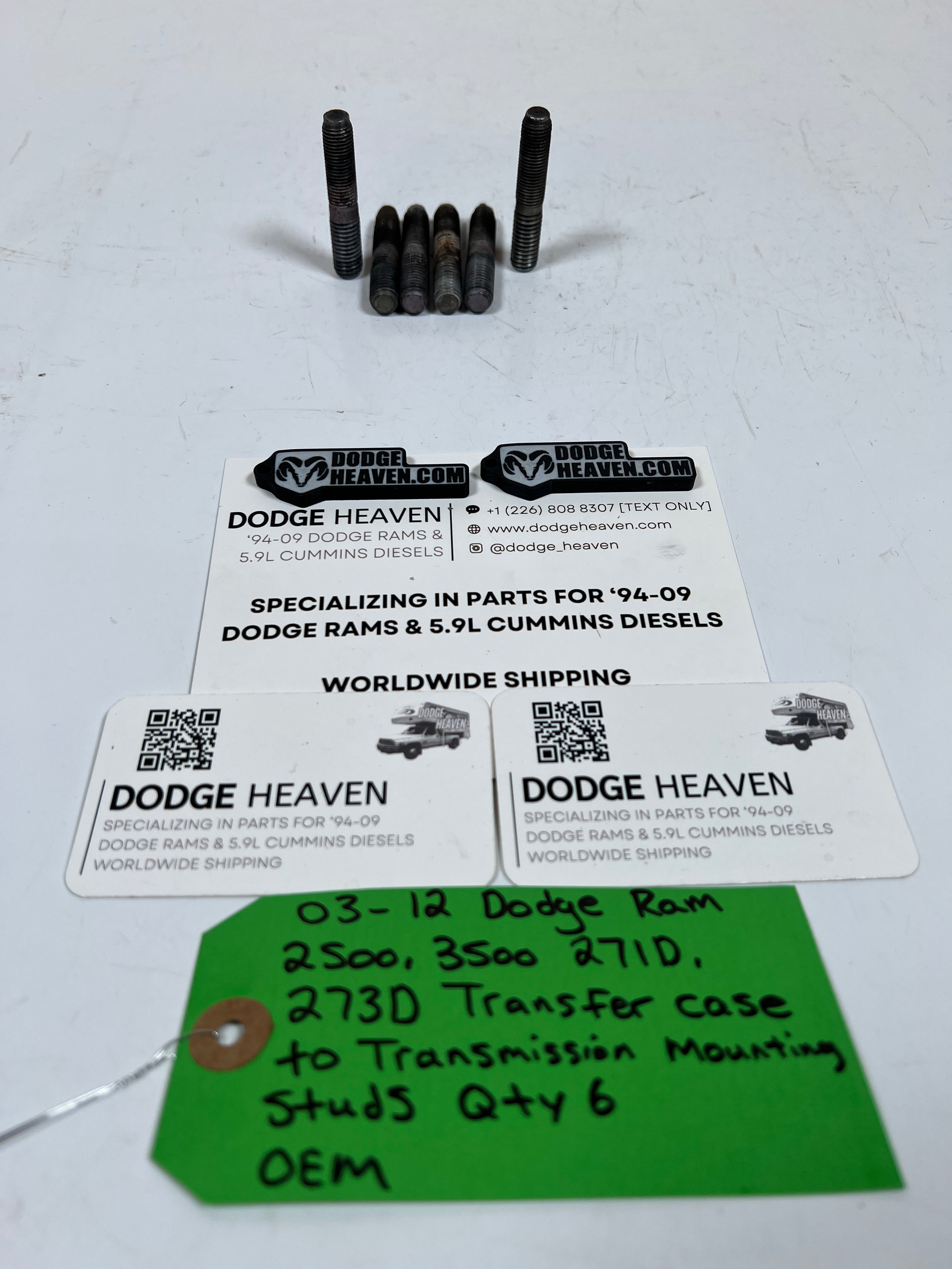 2003-2012 Dodge Ram 271D 273D Transfer Case to Transmission Mounting Studs QTY 6