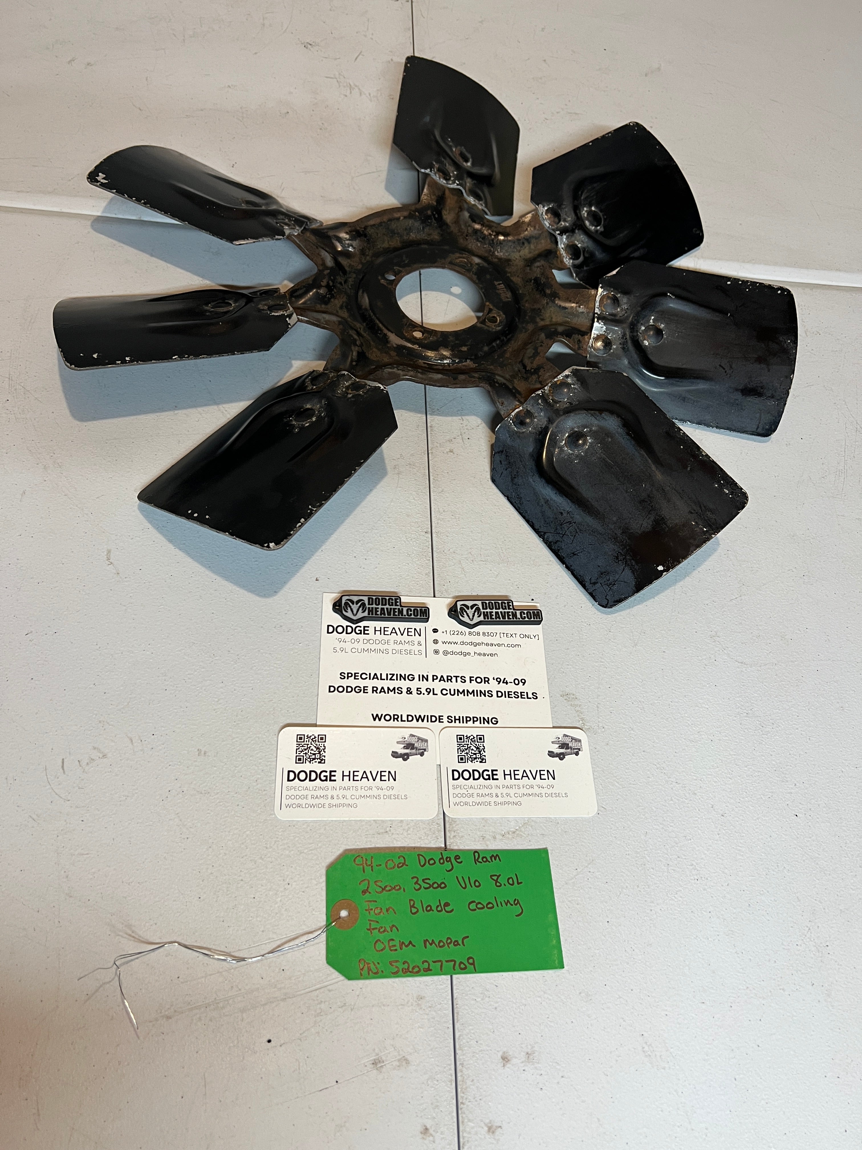 1994-2002 Dodge Ram 2500 3500 V10 8.0L Fan Blade Cooling Fan