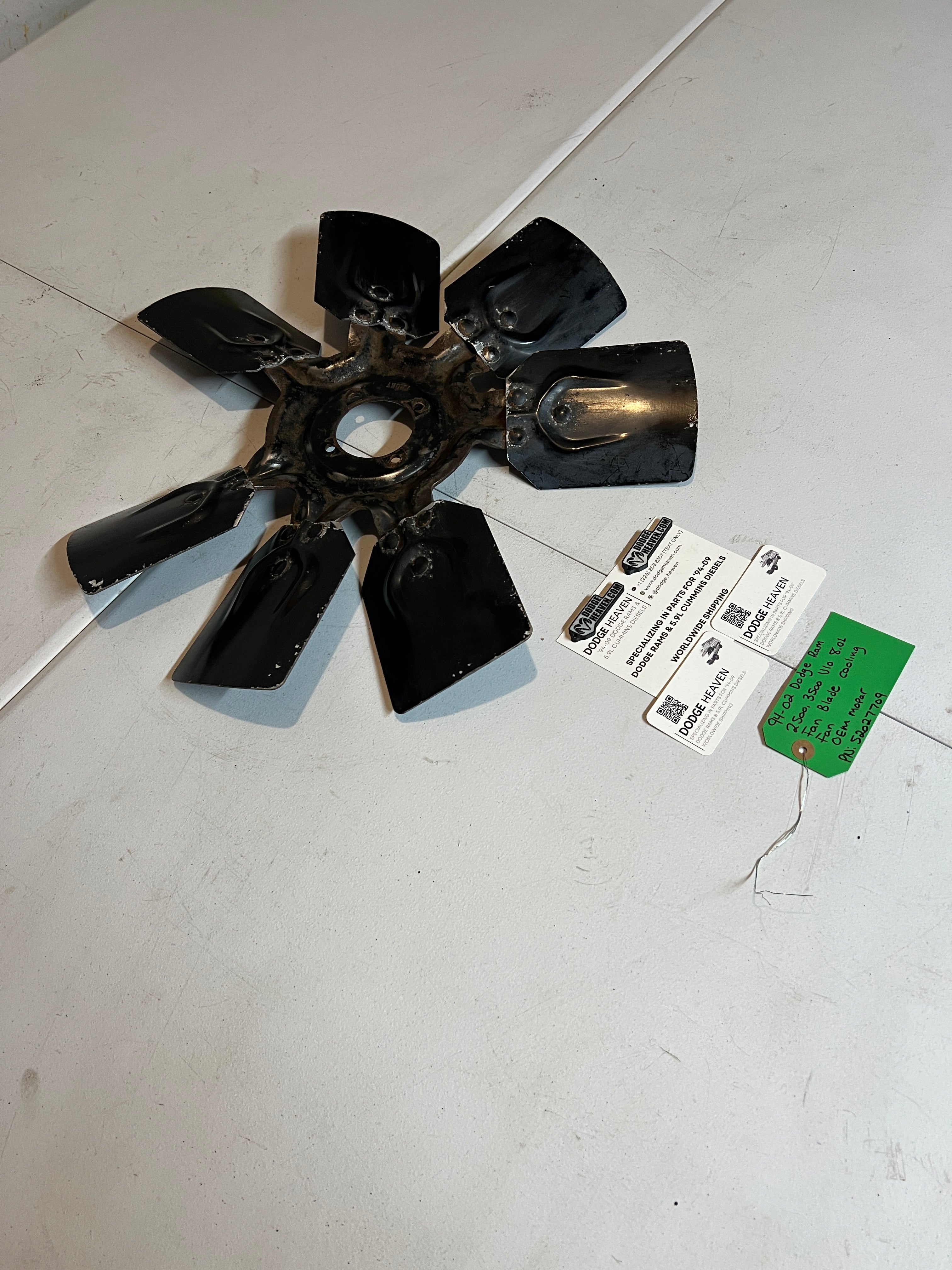 1994-2002 Dodge Ram 2500 3500 V10 8.0L Fan Blade Cooling Fan