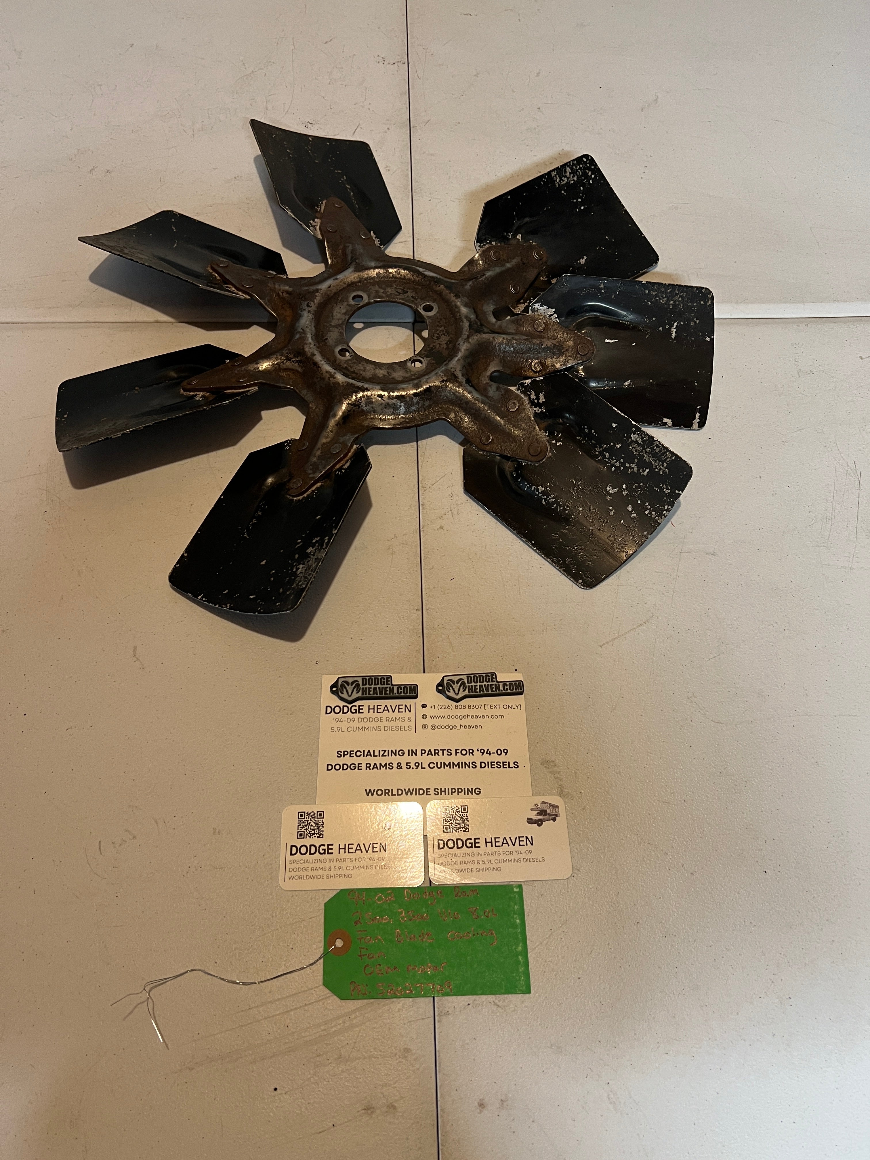 1994-2002 Dodge Ram 2500 3500 V10 8.0L Fan Blade Cooling Fan