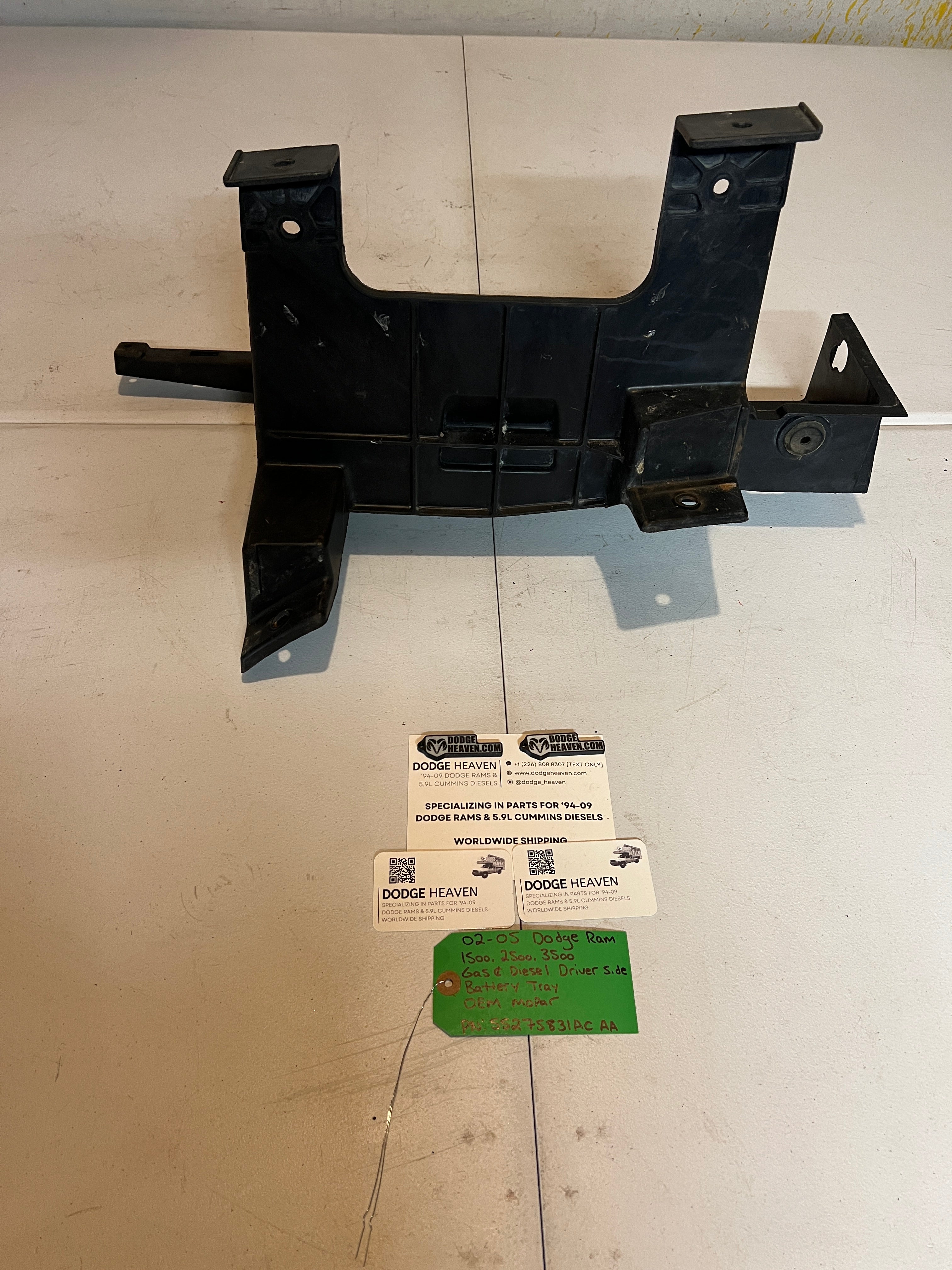 2002-2005 Dodge Ram 1500-3500 Gas & Diesel Driver Side Battery Tray