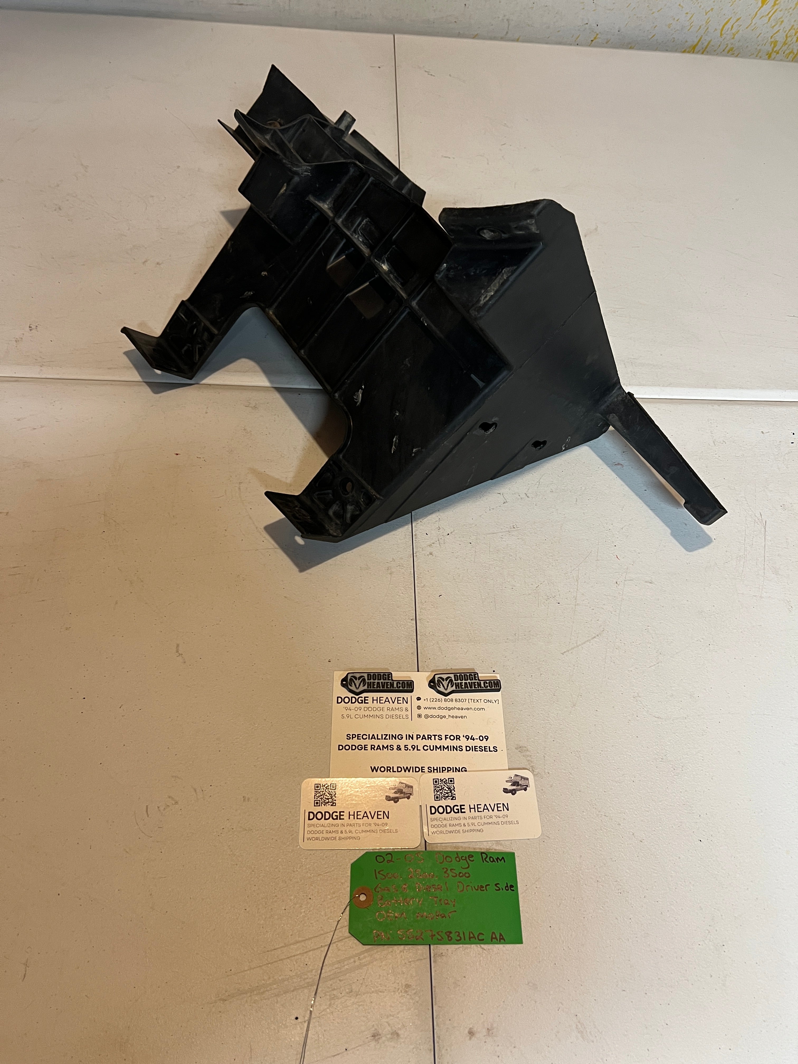 2002-2005 Dodge Ram 1500-3500 Gas & Diesel Driver Side Battery Tray